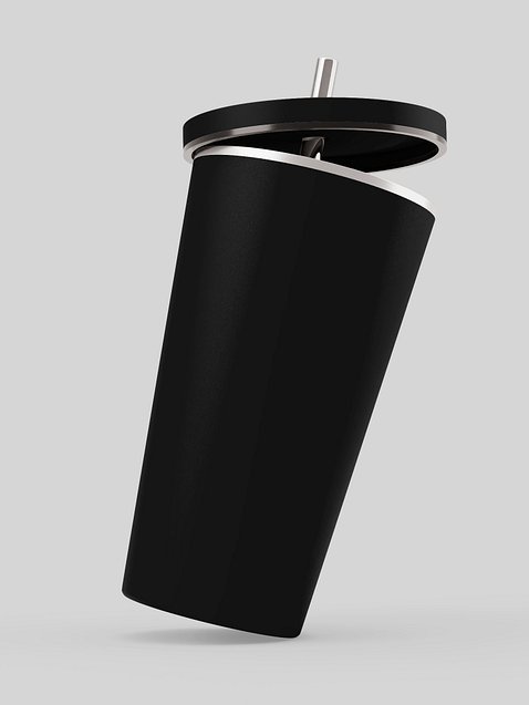 Photo showing Insulated Tumbler with a Straw
