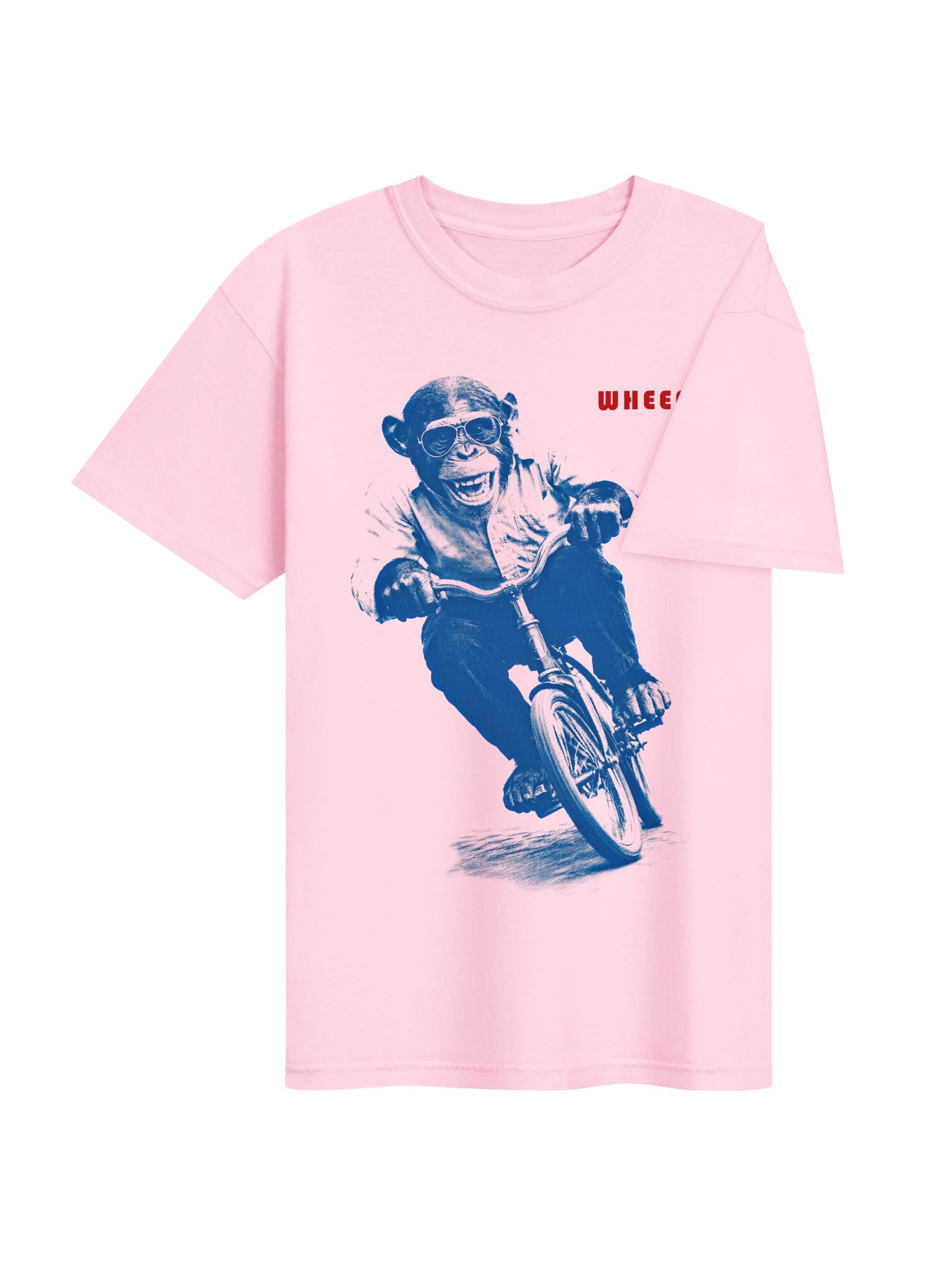 WHEEEEE Chimp Riding Bicycle | Heavyweight Graphic Tee product image (12)