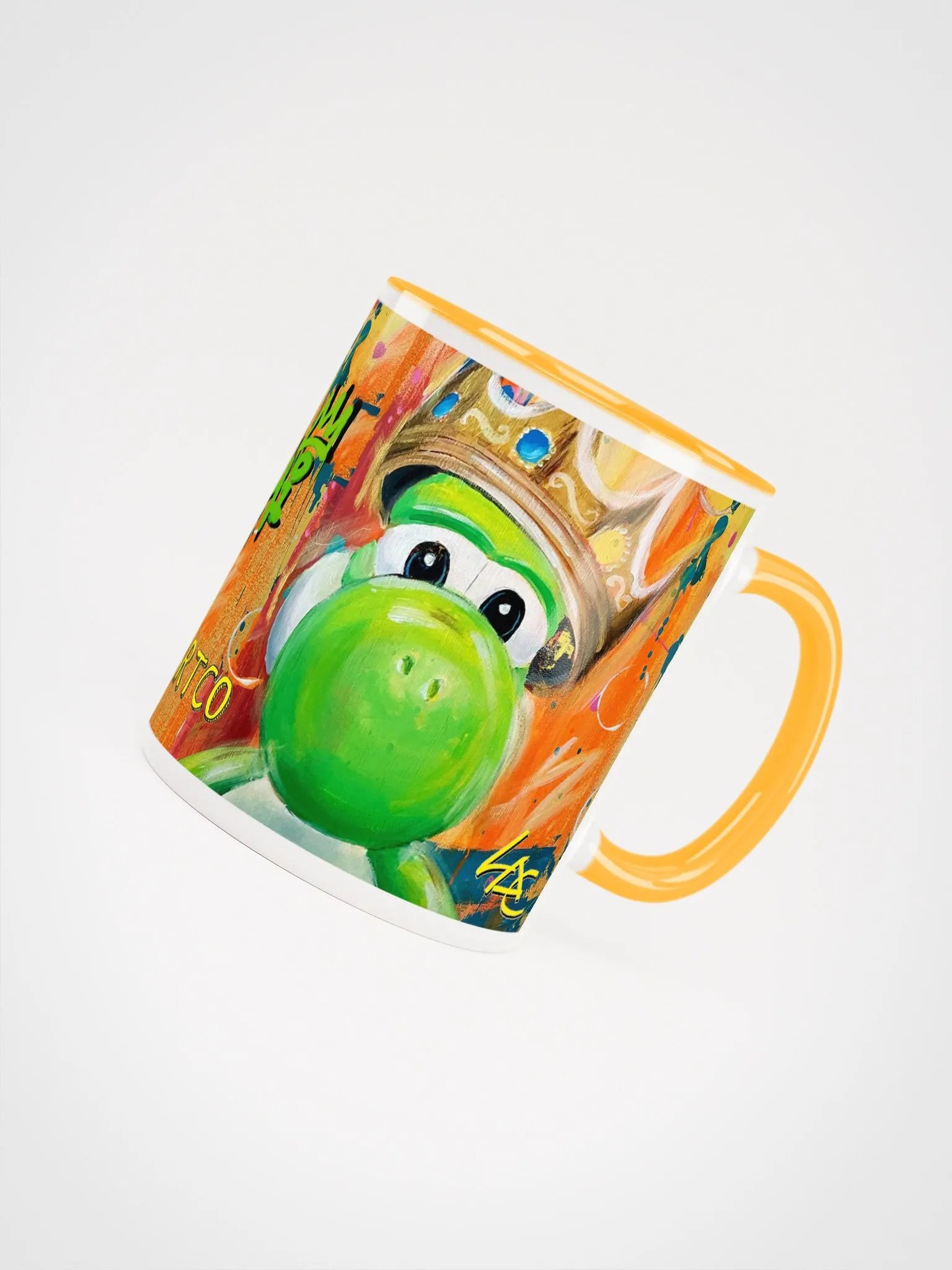 Green Dinosaur Rapper Mug product image (4)