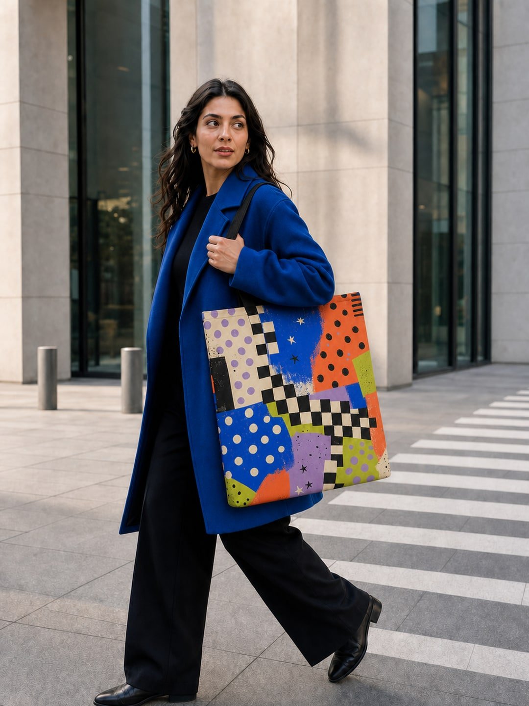 WAYLARO Offbeat Check Tote product image (5)