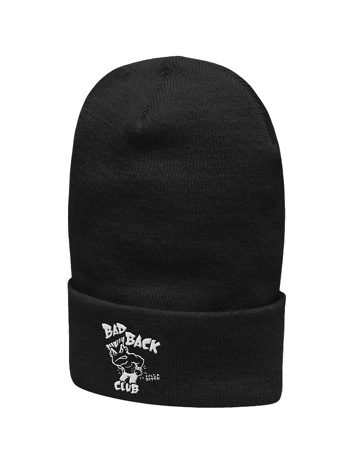 Bad Back Club Embroidered Beanie. product image (2)