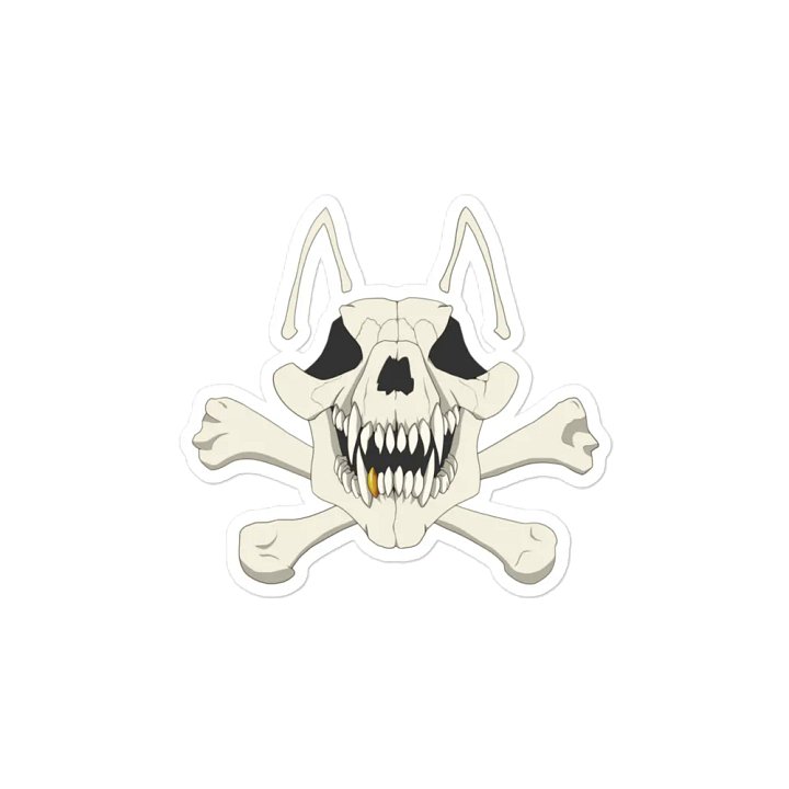 Mongrel Skull and Bones magnet product image (2)