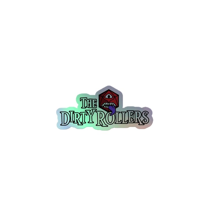 Holographic Dirty Rollers Logo Sticker product image (1)