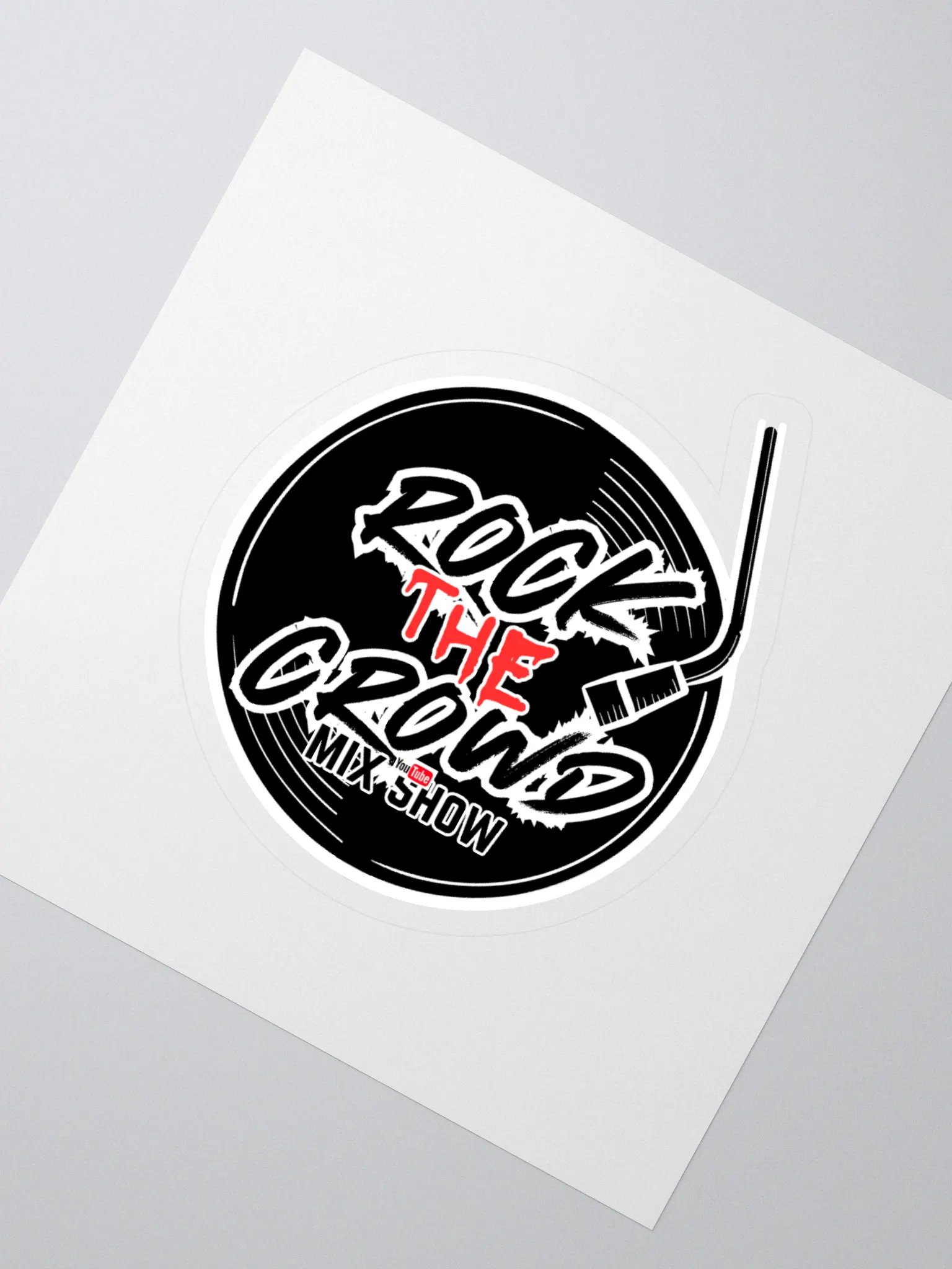 Rock The Crowd Vinyl Logo Sticker product image (2)