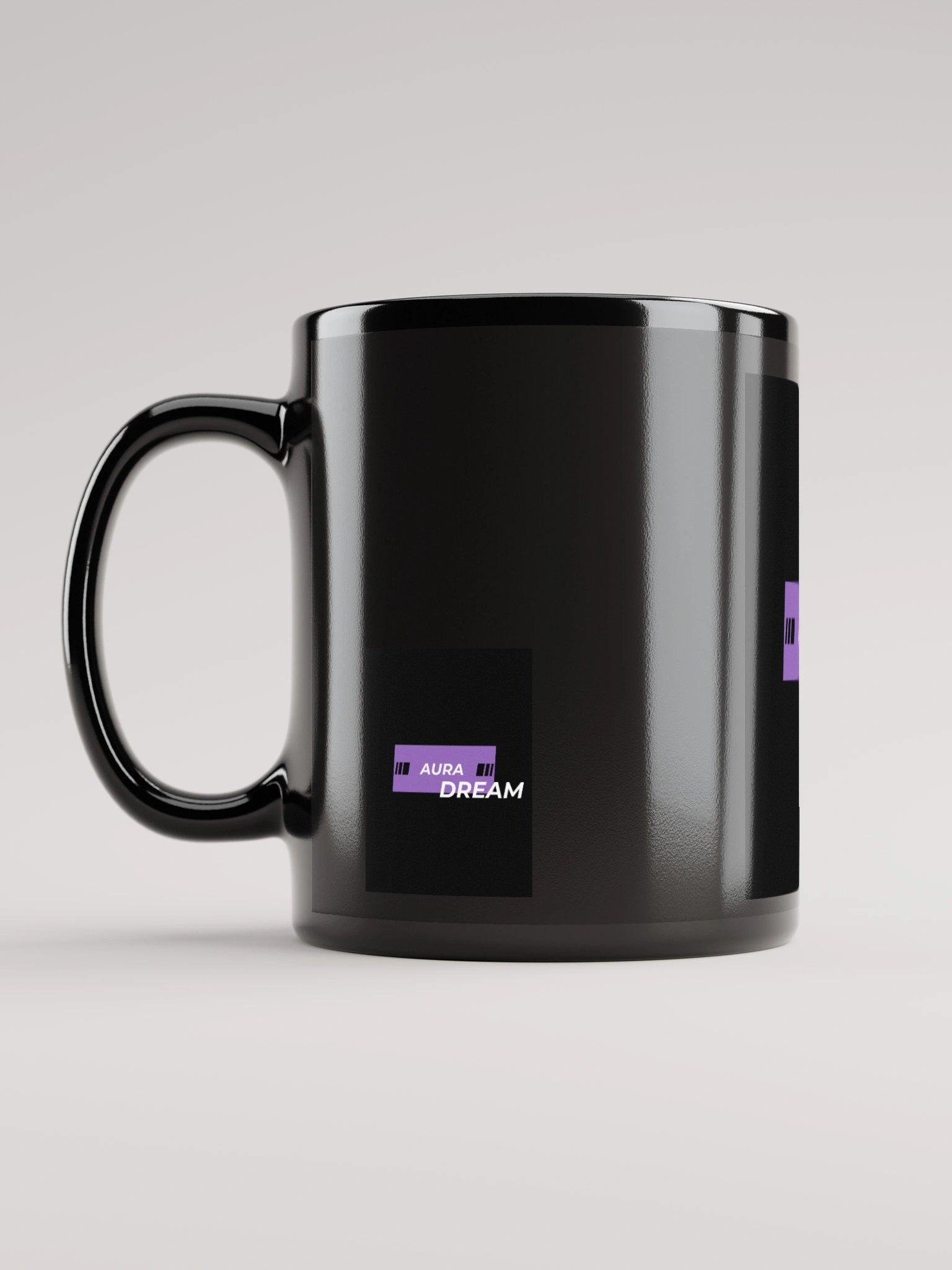 AURA DREAM Black Glossy Mug product image (6)