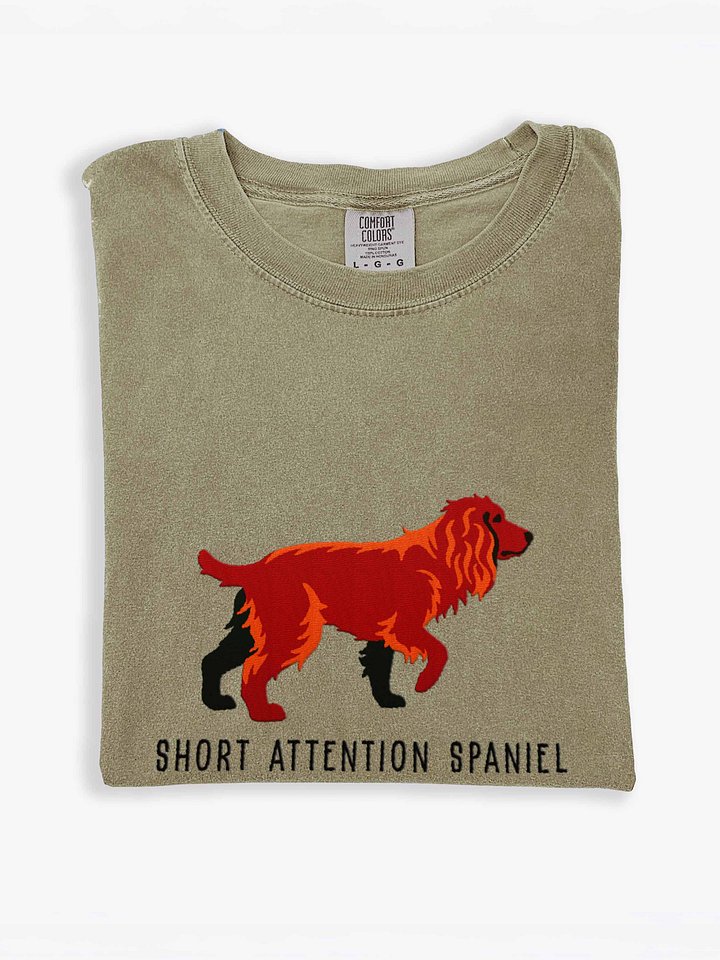Short Attention Spaniel T-Shirt(Embroidered) of a Boykin Spaniel product image (2)