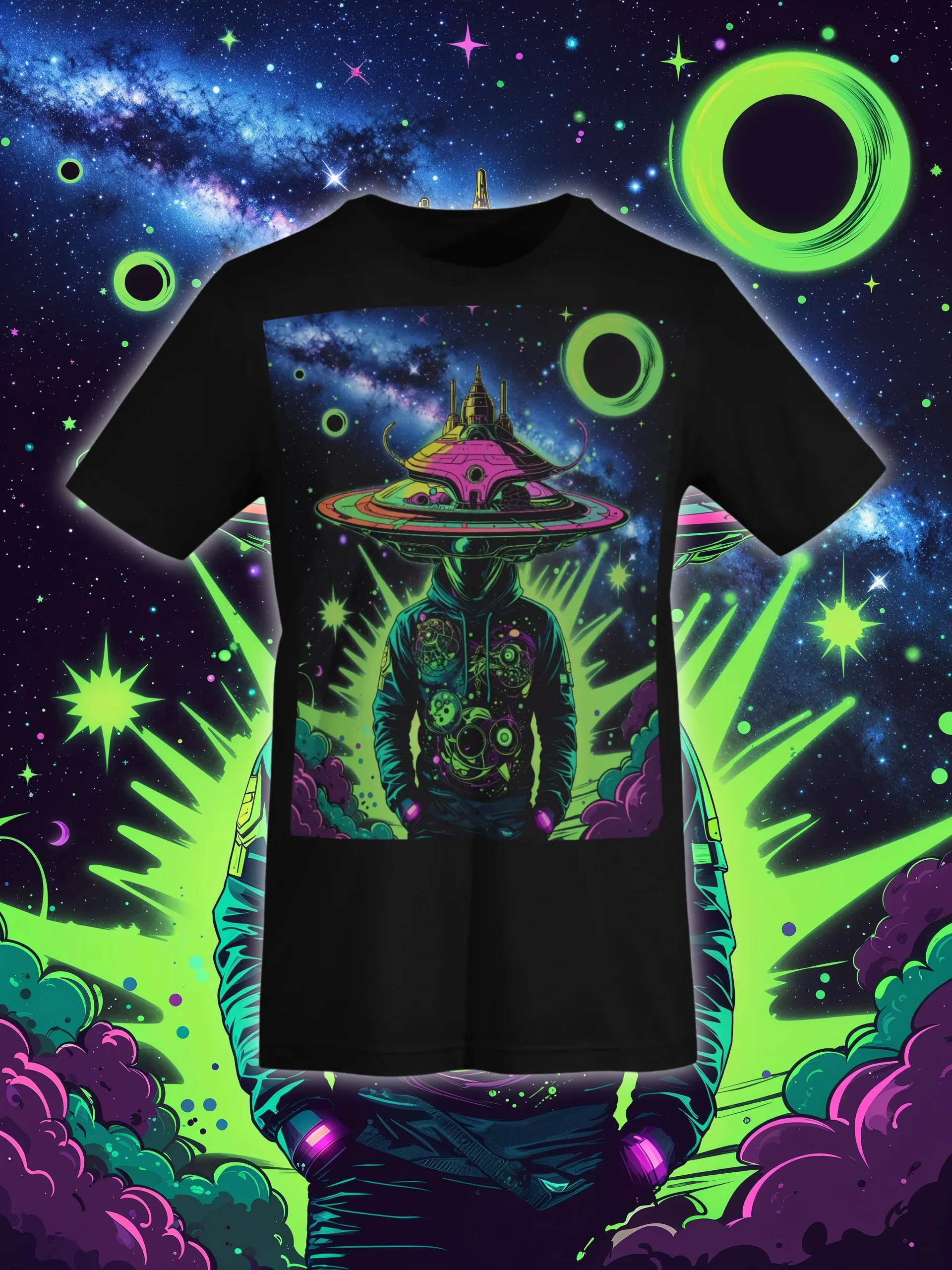 ✨ Beamed Up and Burnt Out – Running on stardust and strong vibes product image (3)