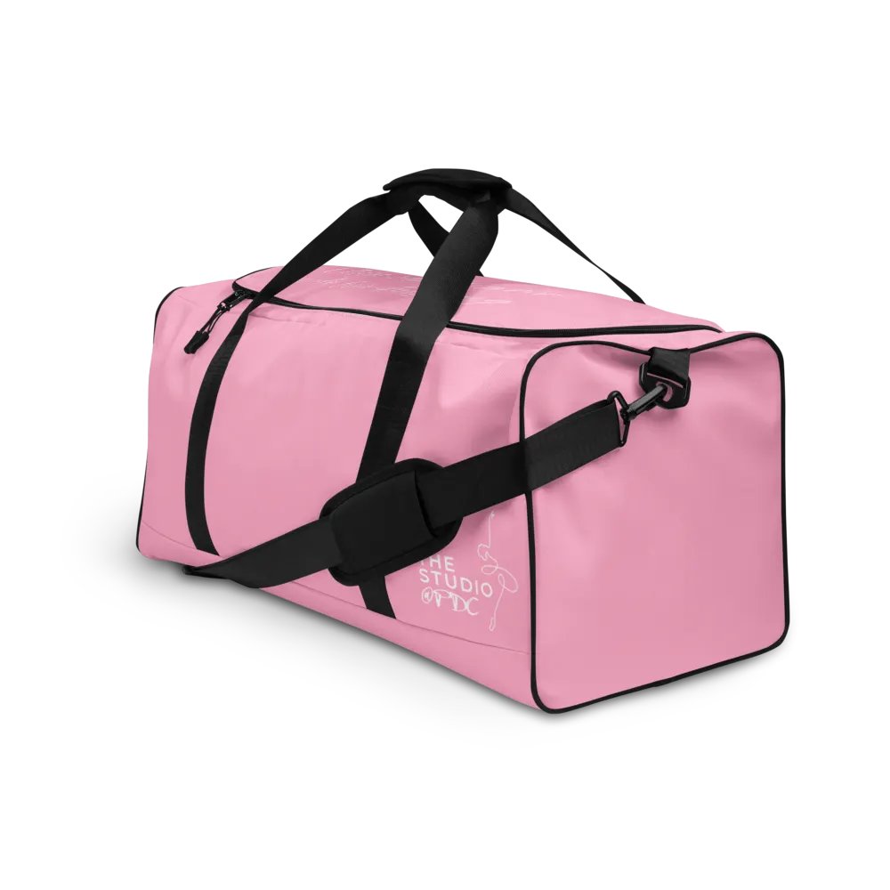 Large Dance Bag | Pink with White Logo and Quote product image (4)