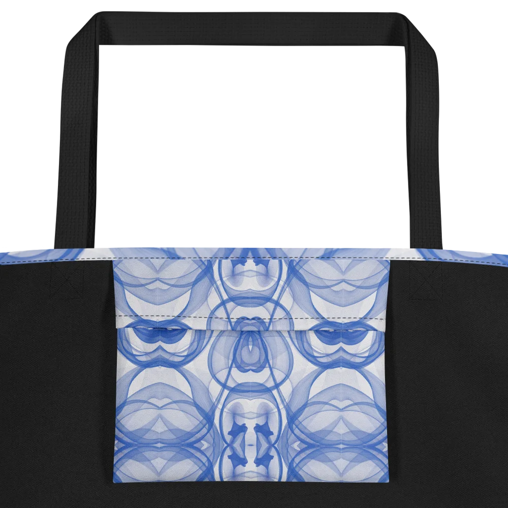 Bag Blue Smoke Elegance: Abstraktes Linienmuster product image (4)