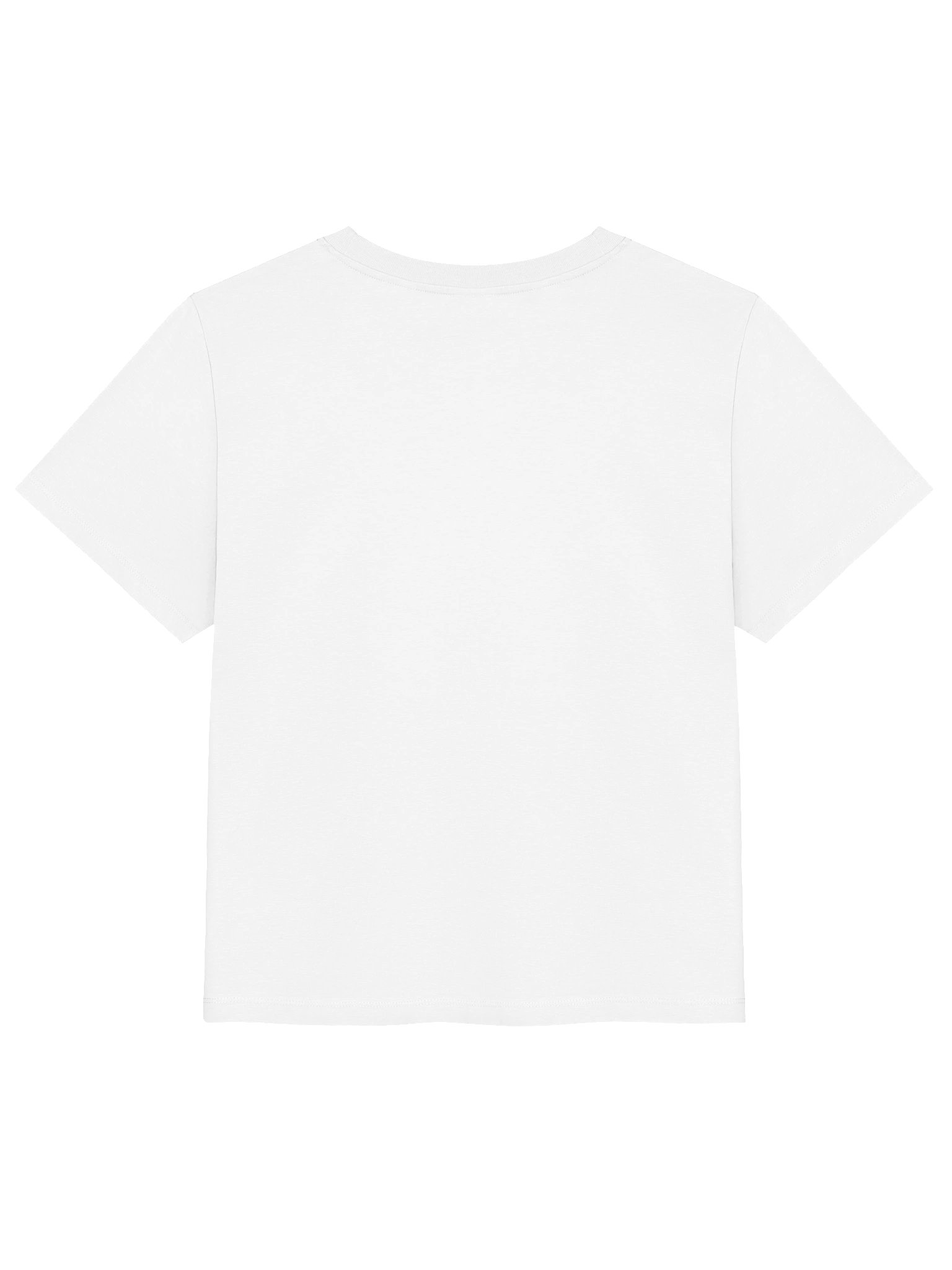 WINTY Women's Organic Ribbed Neck T-Shirt (White) product image (2)