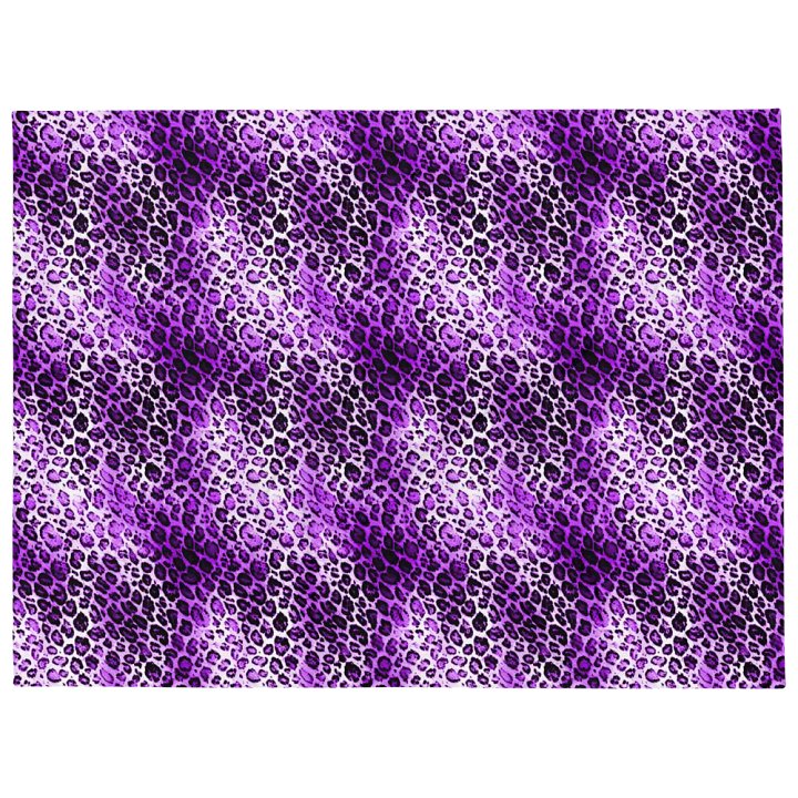 Purple Leopard Patetrn Blanket product image (1)