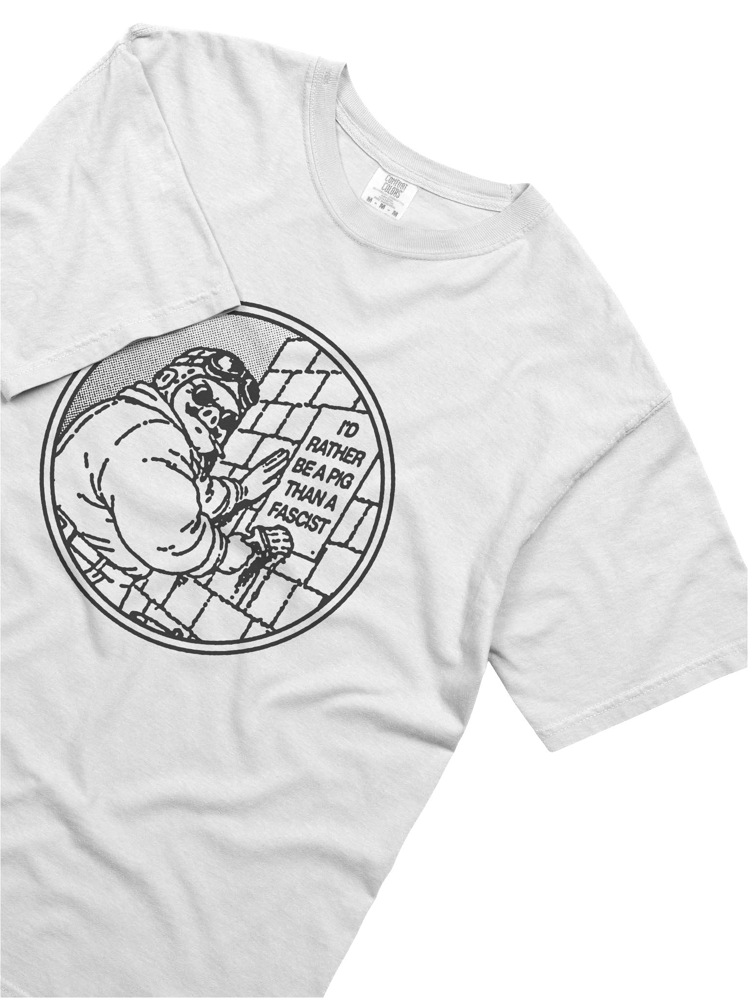 BE A PIG ! T-shirt. white vers. product image (1)
