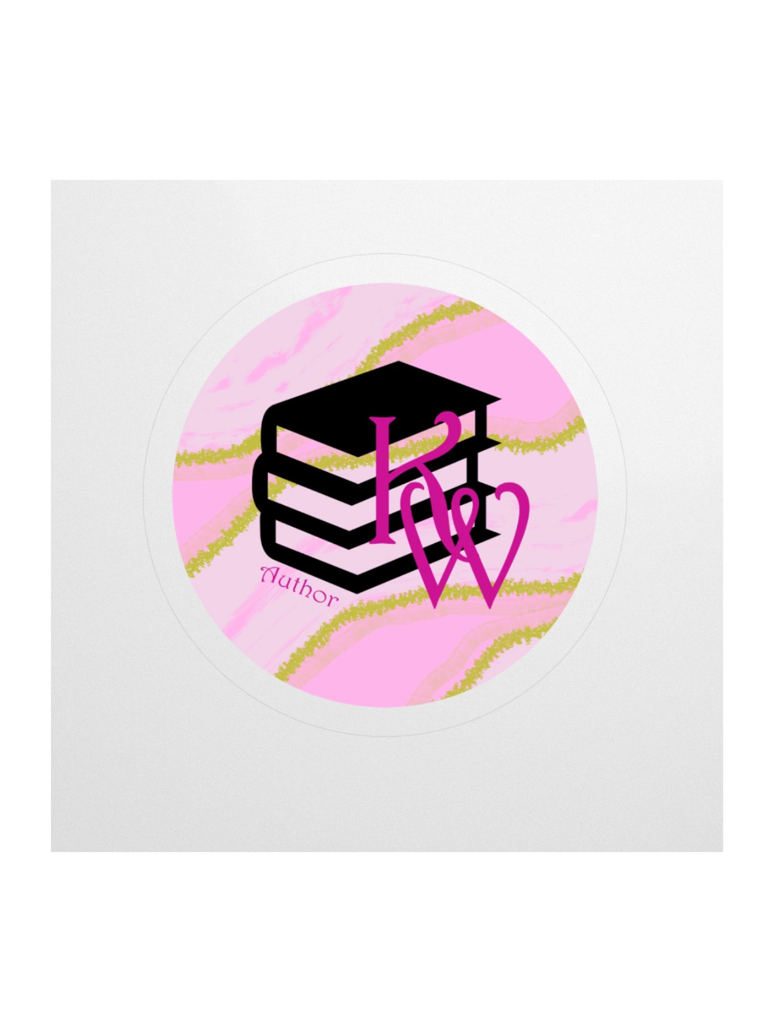 KW Original Author Logo Round Sticker product image (1)
