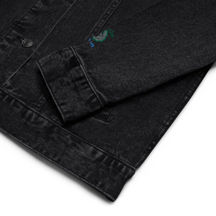 Norse Dragon Rune Emblem Denim Jacket product image (2)