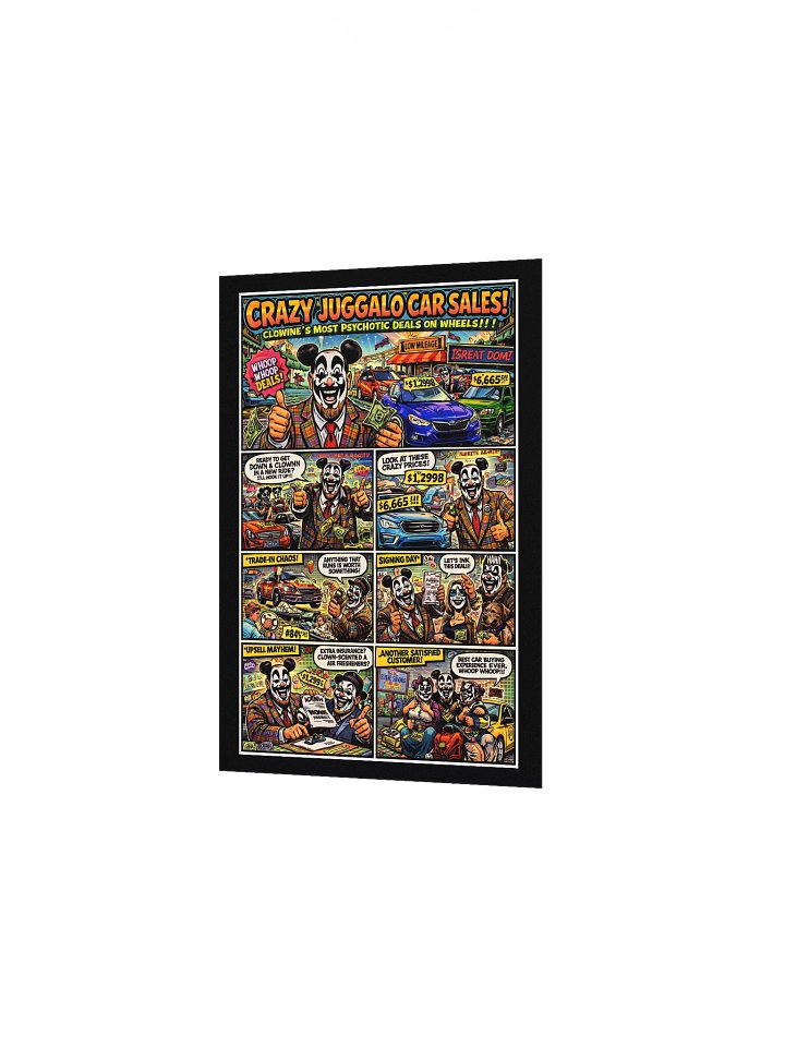 🚗 Crazy Juggalo Car Sales – 5x7 Matte Poster product image (2)