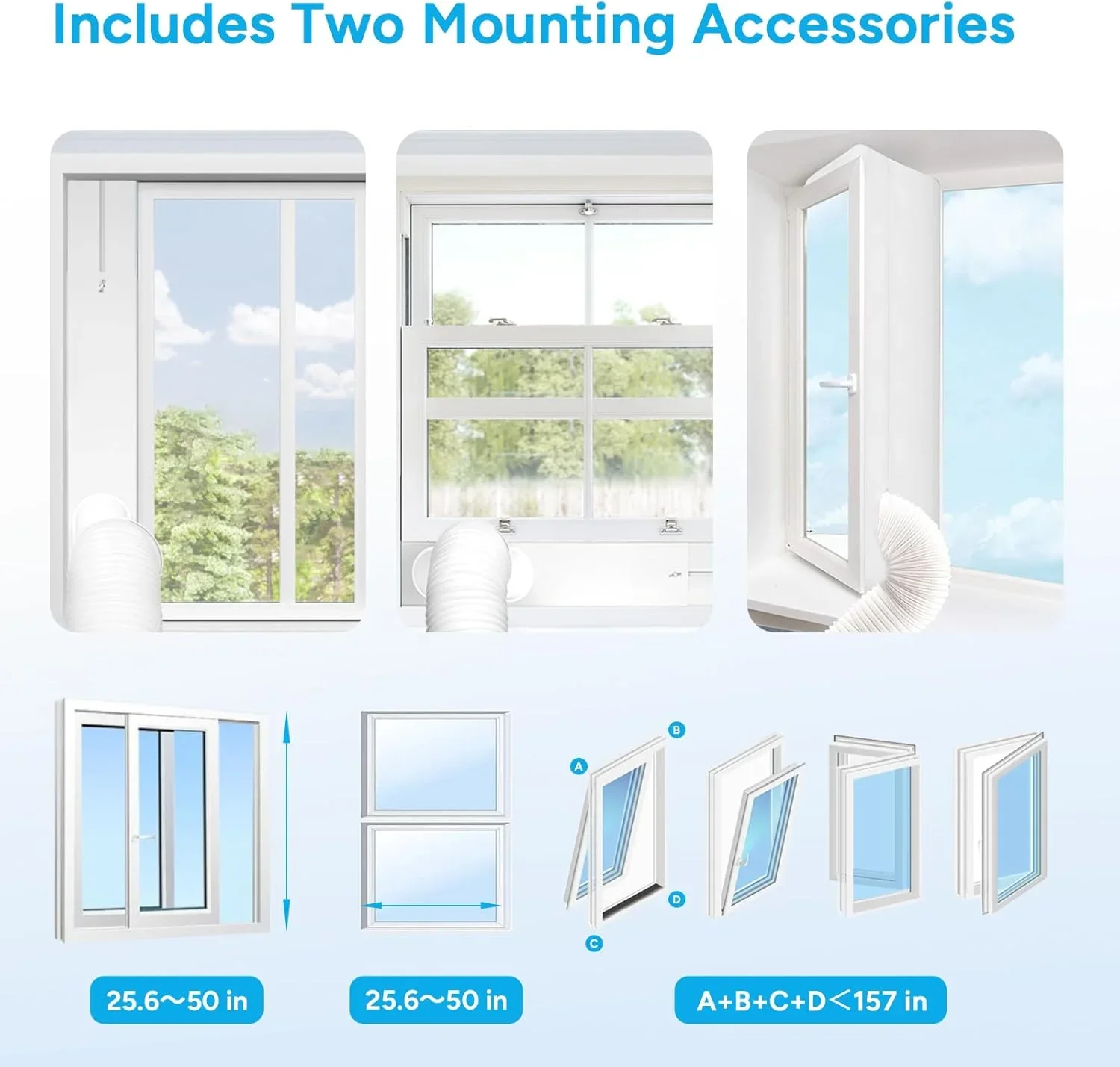 9000 BTU Portable Air Conditioner with WiFi, Dehumidifier & Fan Function product image (8)