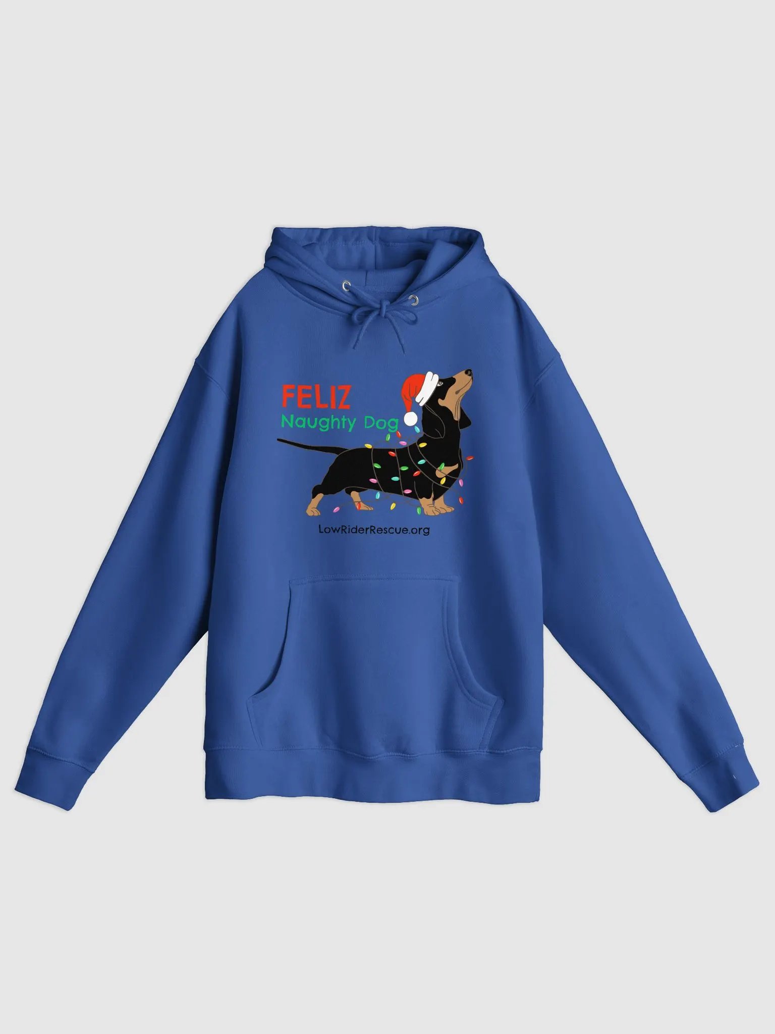 Feliz Naughty Dog Santa Hat Hoodie product image (21)