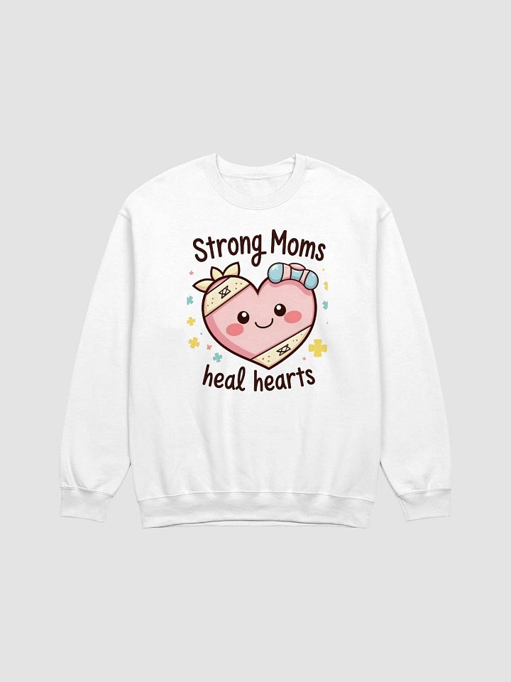 Healing Heart Strong Moms Crewneck Sweatshirt product image (5)