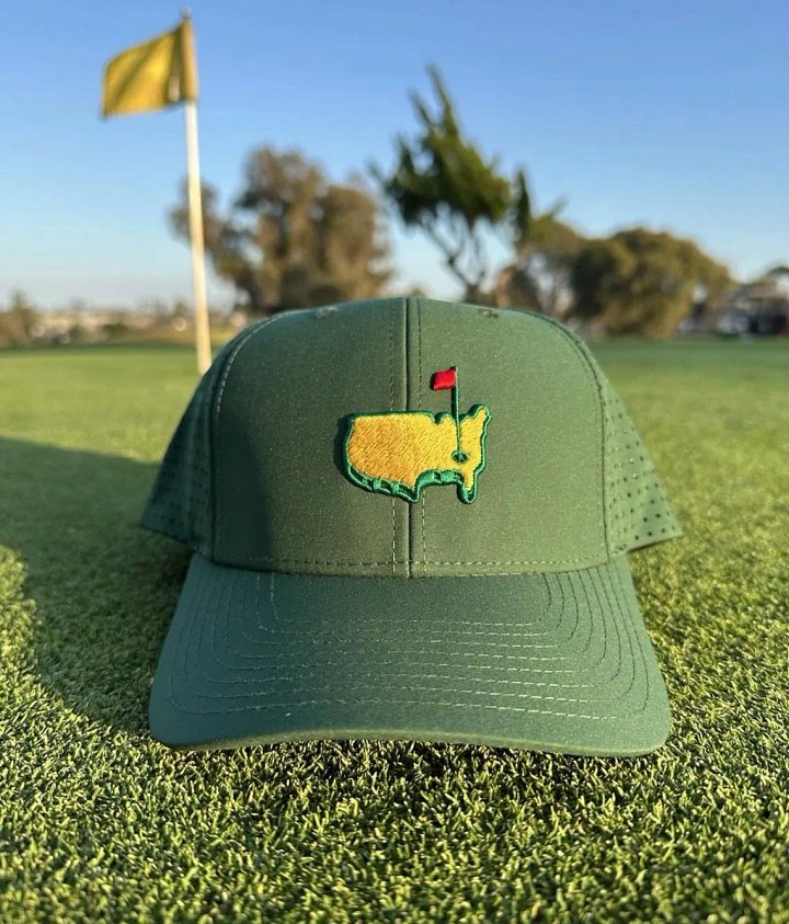 Masters Hot 2026: Performance Green Golf Hat - Perforated Breathable Masters Embroidered Cap product image (1)