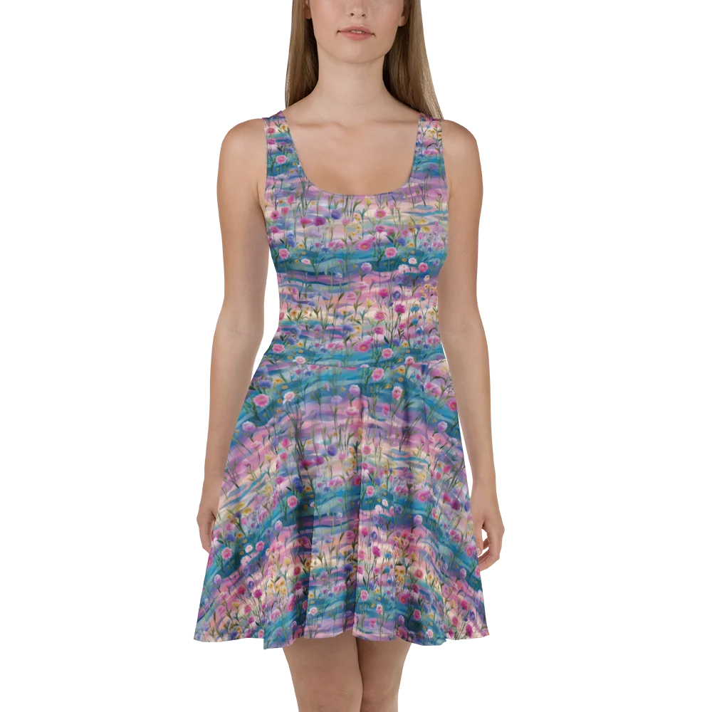 Whimsical Whispers Floral Skater Dress product image (1)