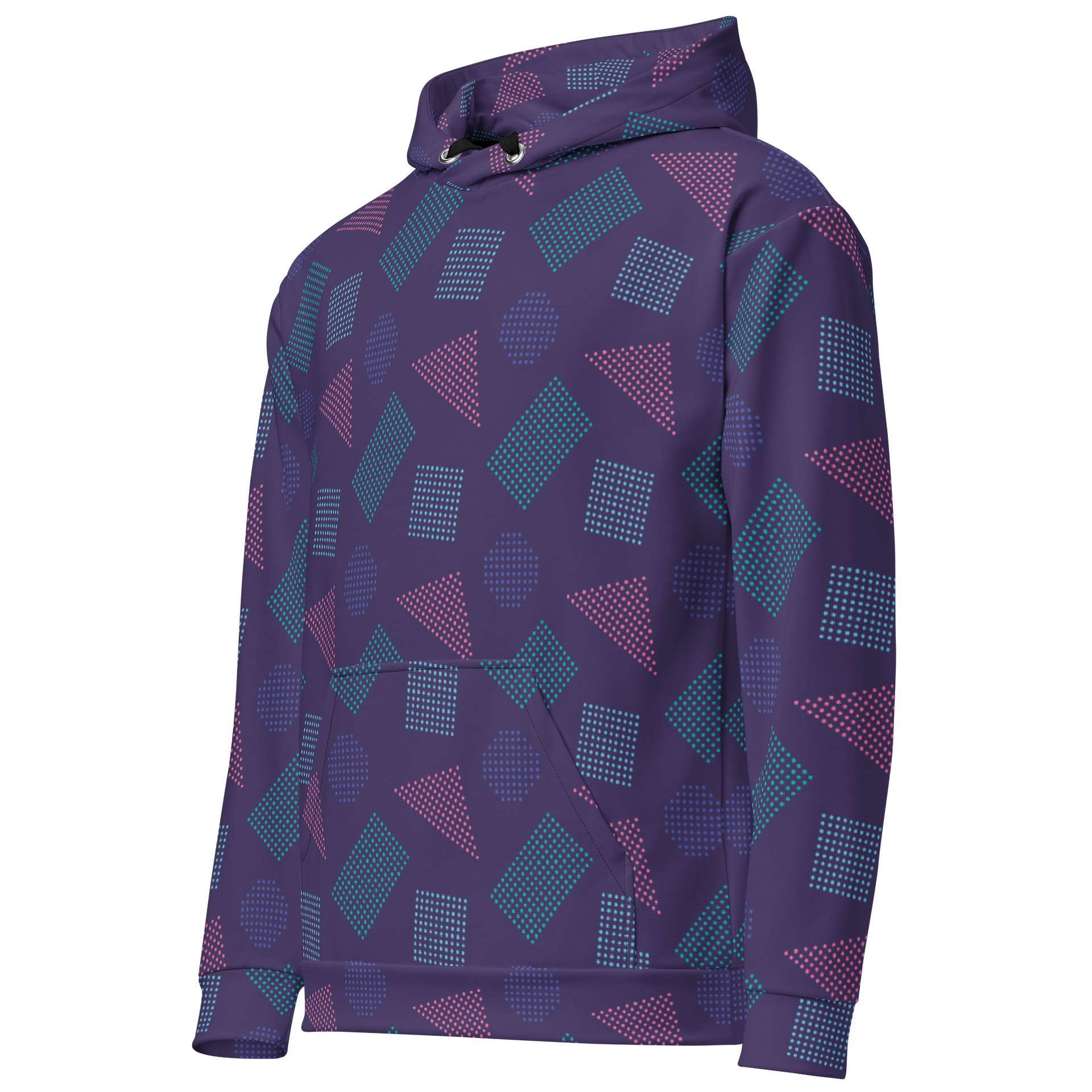 Comfortable Cotton Hoodie with Colorful Geometric product image (3)