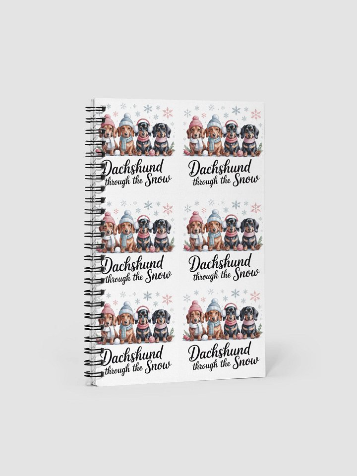 Dachshund Through The Snow Spiral Notebook product image (1)
