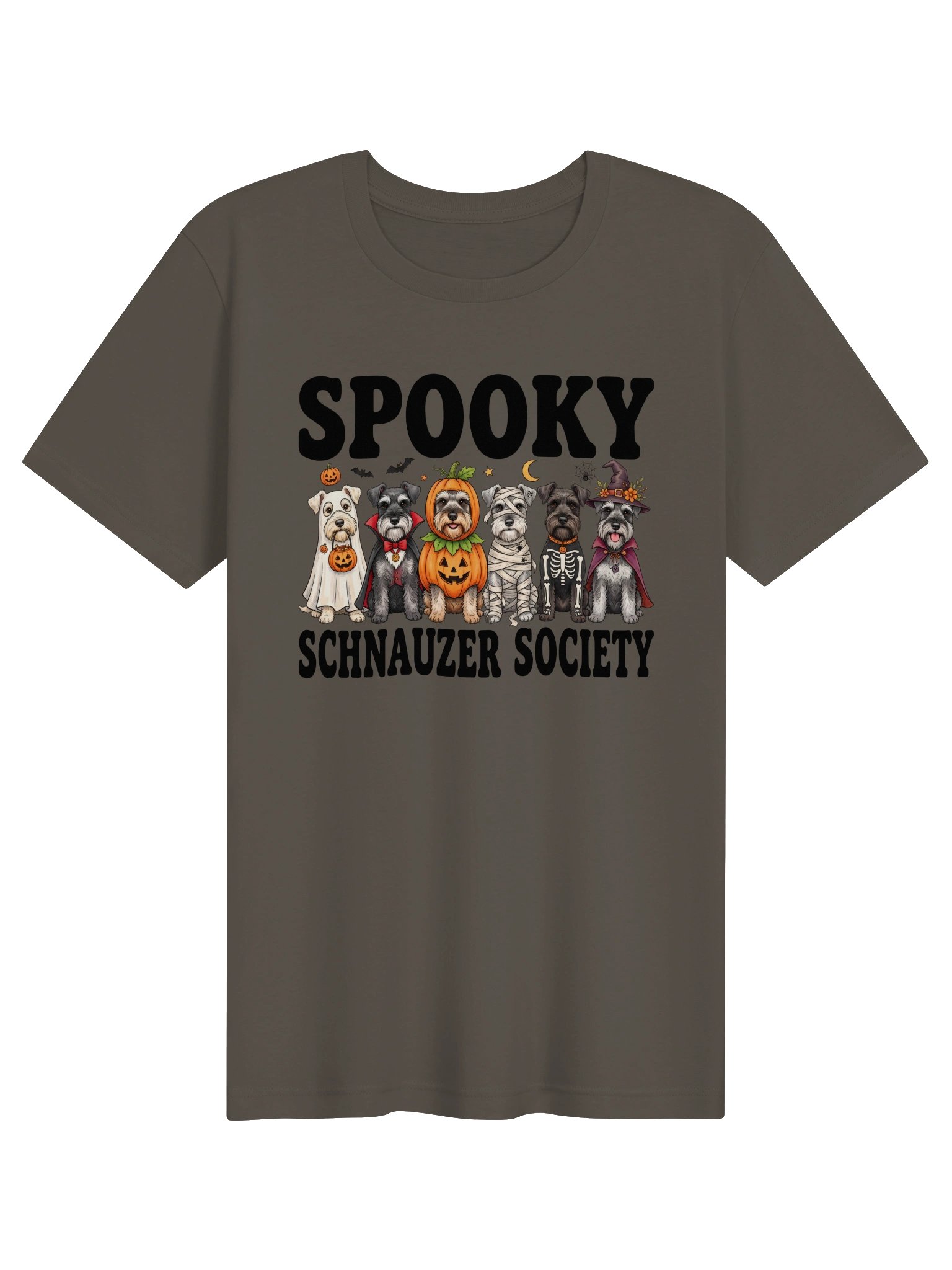 Spooky Schnauzer Society T-Shirt | Halloween Schnauzer Dog Tee product image (7)