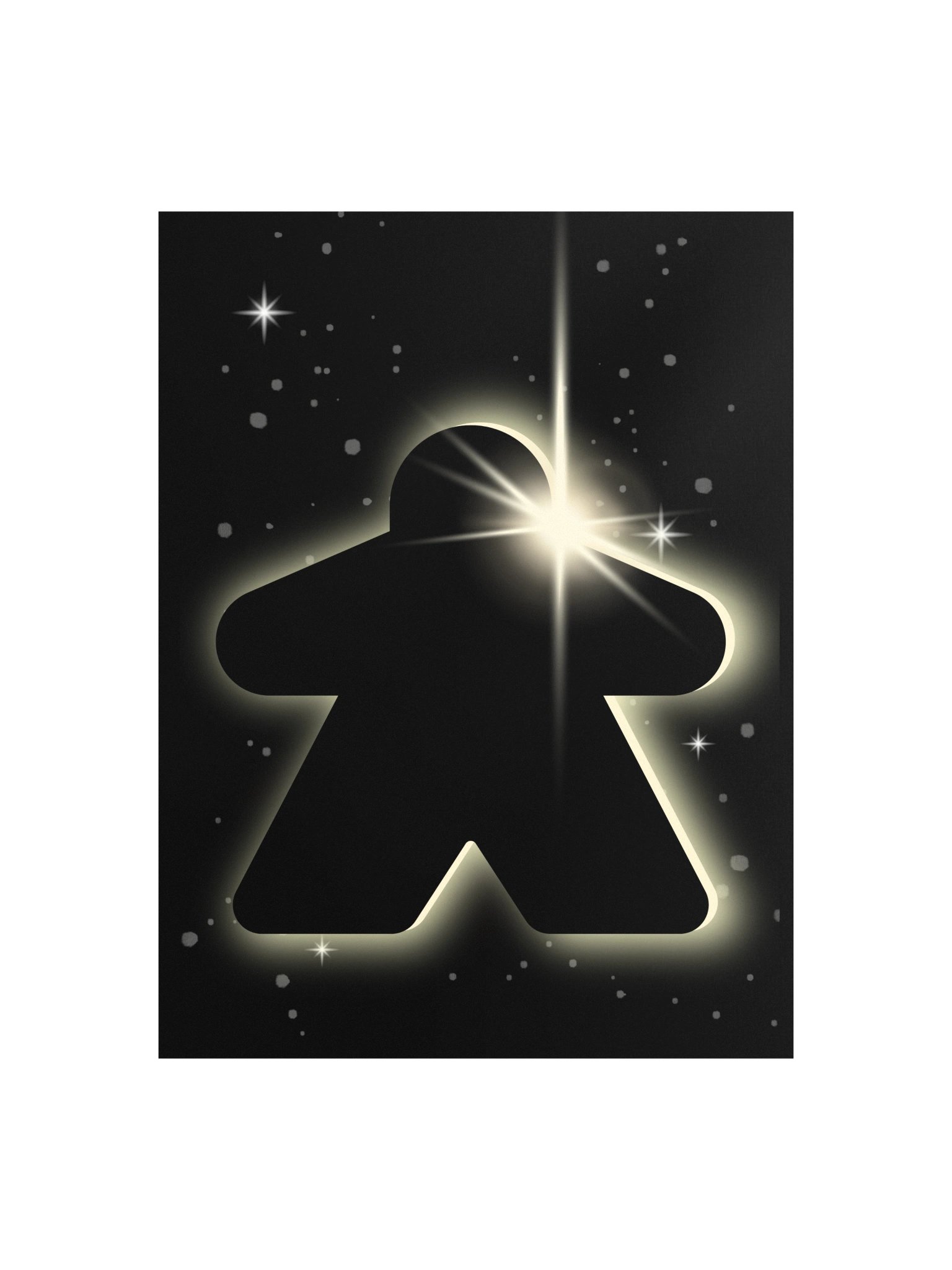 Meeple Eclipse Board Game Room Poster - UNFRAMED product image (1)