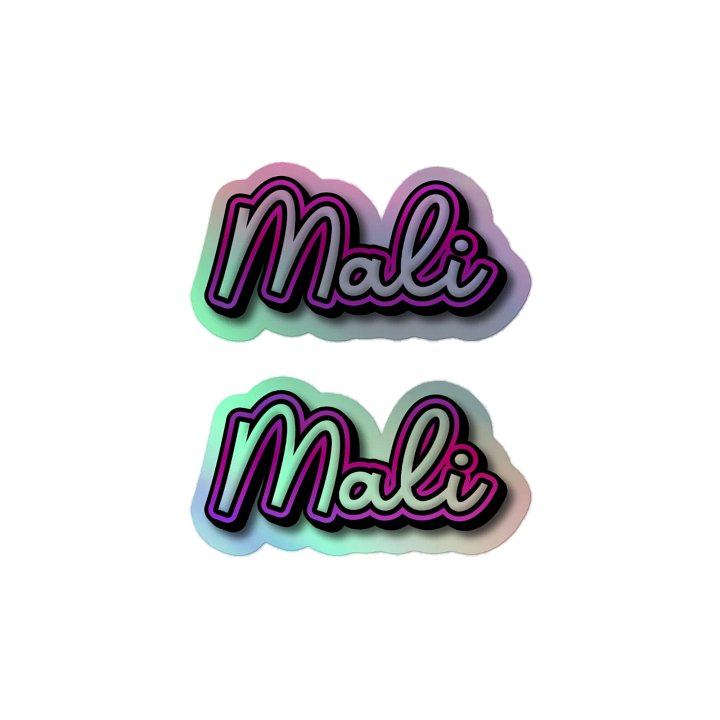Mali Holographic Sticker Sheet product image (2)