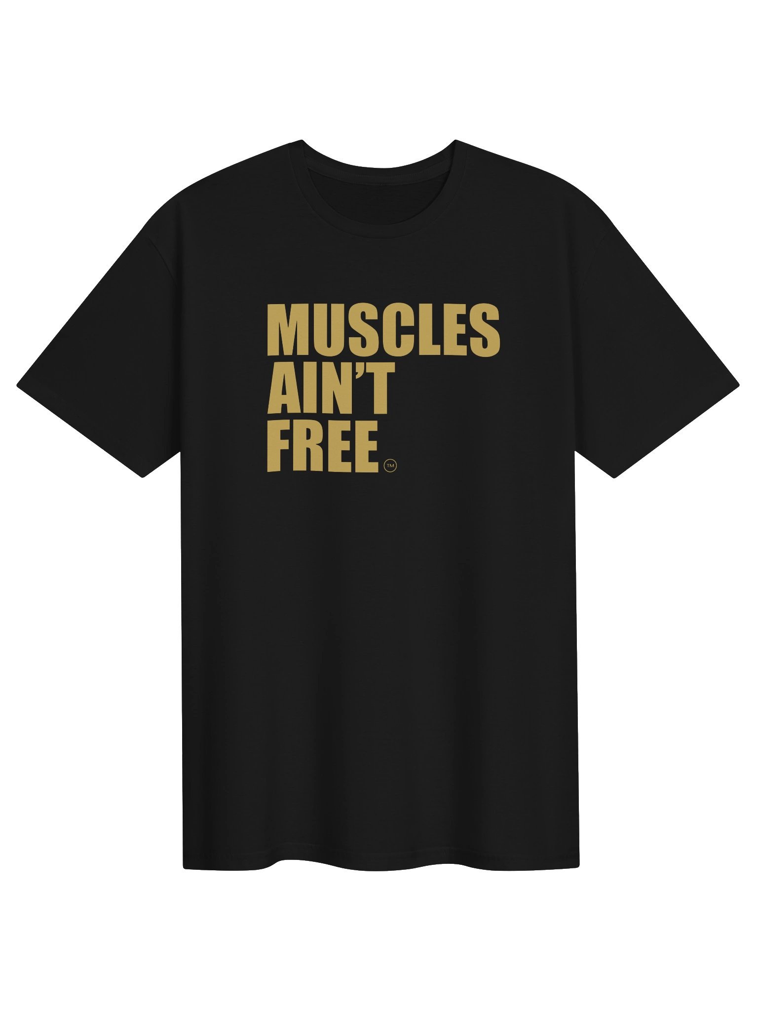 "MUSCLES AIN'T FREE®" Gold Statement Softstyle Tee product image (13)