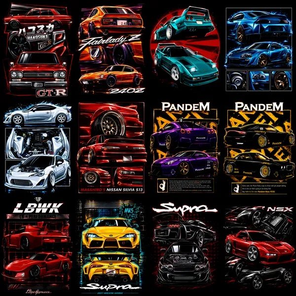 140+ JDM Designs for Dark Apparel product image (3)