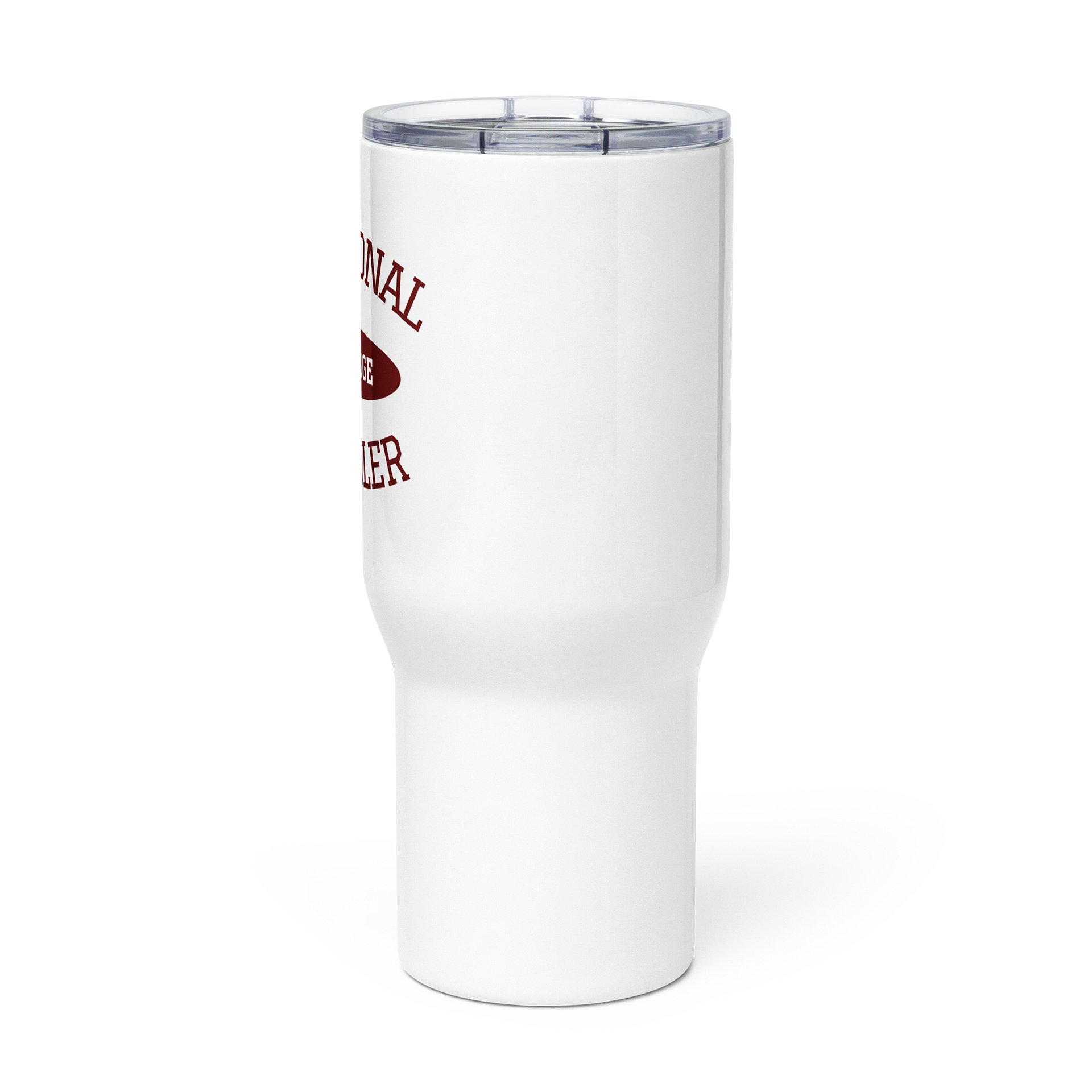 Emotional Baggage Handler Varsity Style 25 oz or 40oz Tumbler-Maroon and White product image (2)