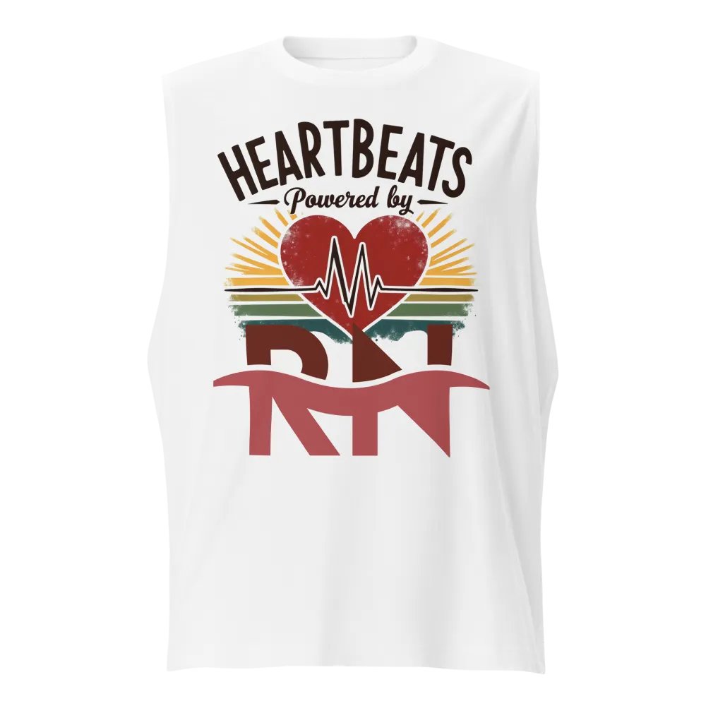Heartbeats EKG Muscle Tank product image (1)