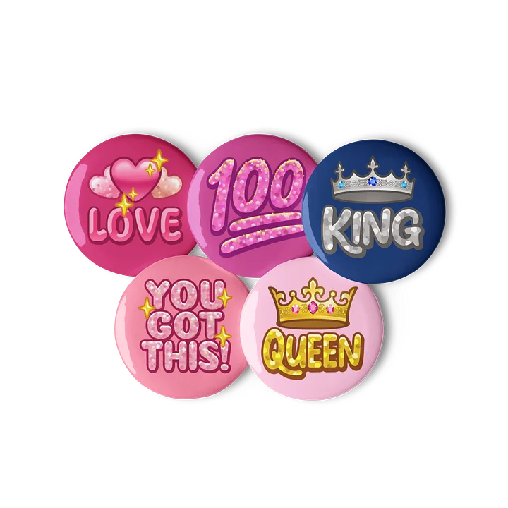 The Queendom Badge Pins (x5) product image (2)