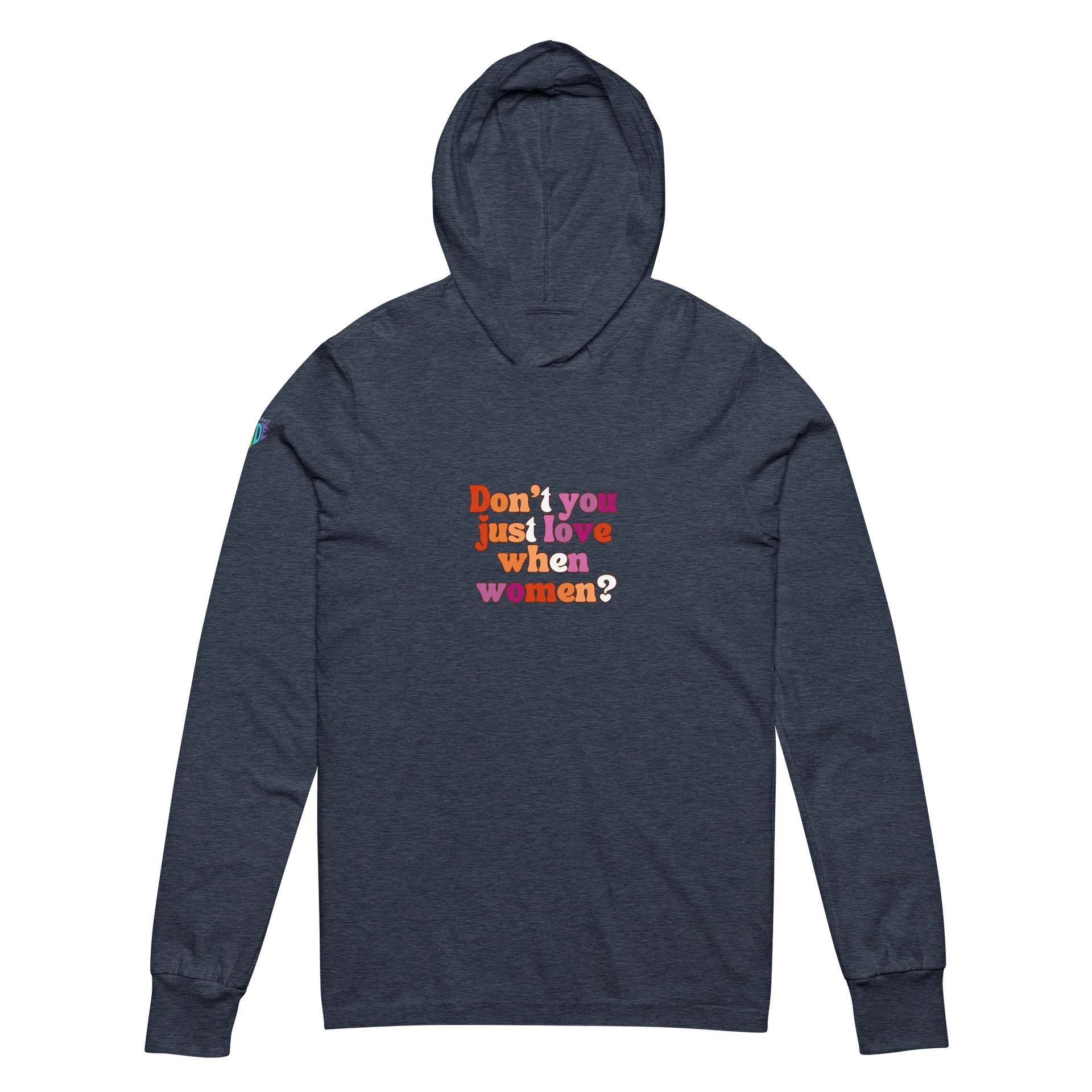 Love women hooded tee - lesbian colors product image (14)