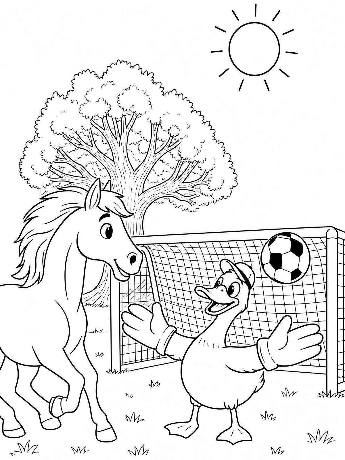 Sing A Rhyme Time Farm Animals Play Soccer Today Coloring Book Pages Bundle for Ages 5+ through Adult | 21 Printable Pages including Title Page l Instant Digital Download PDF Format l product image (3)