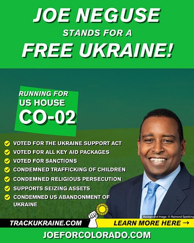 Colorado district 2 congressman @joeneguse is pro-Ukraine.
✅Voted for Ukraine Support Act
✅Voted for all key aid packages
✅Vo...