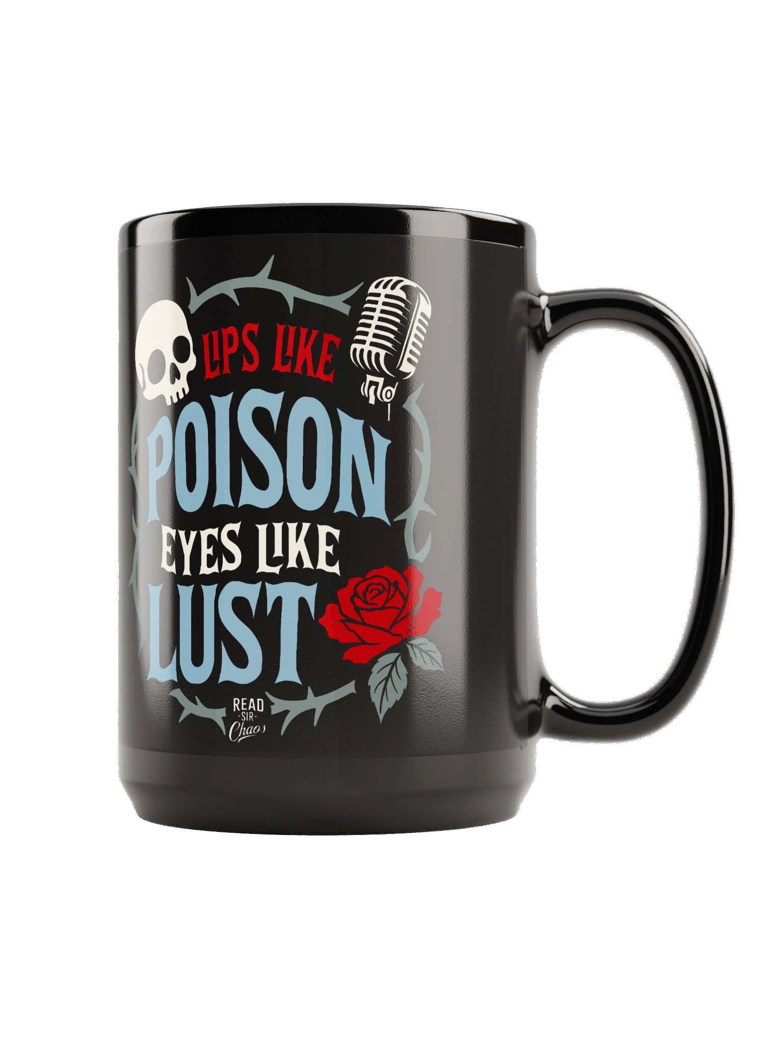 Lips Like Poison Black Mug product image (3)