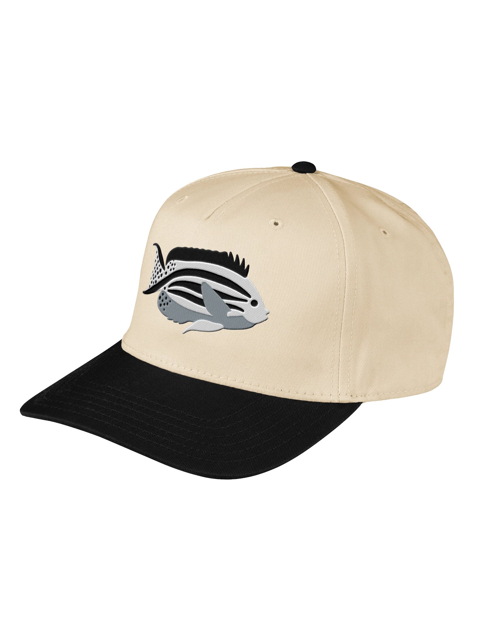 Lamarck's Angelfish Embroidered Mid-Profile Baseball Cap | Saltwater Reef Aquarium Fish Hat product image (5)