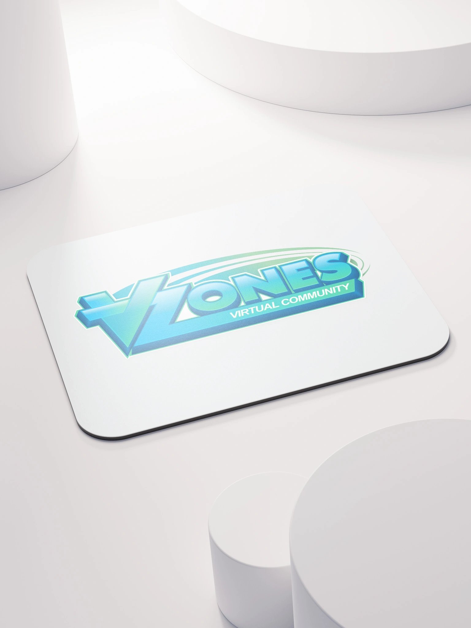 VZones Logo Mouse Mat - White product image (4)