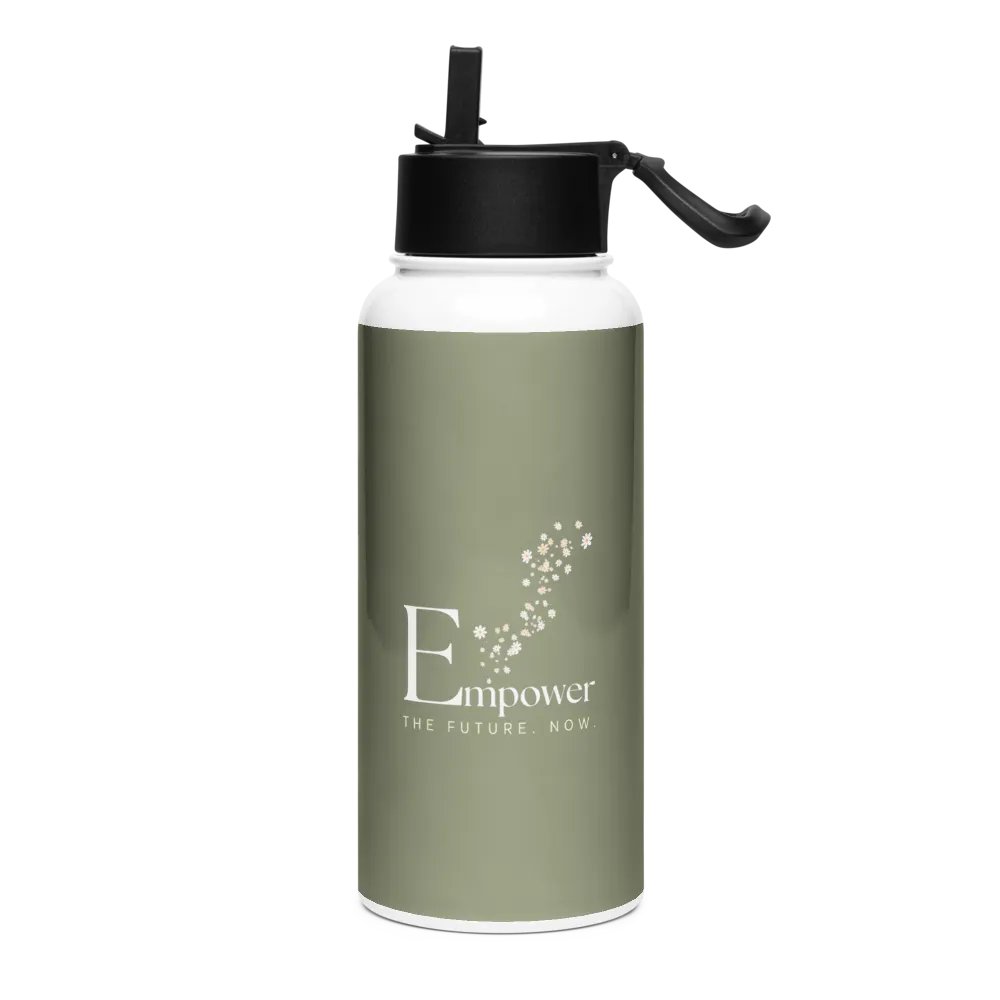 Stainless Steel Water Bottle with a Straw Lid SWFB0137 product image (1)