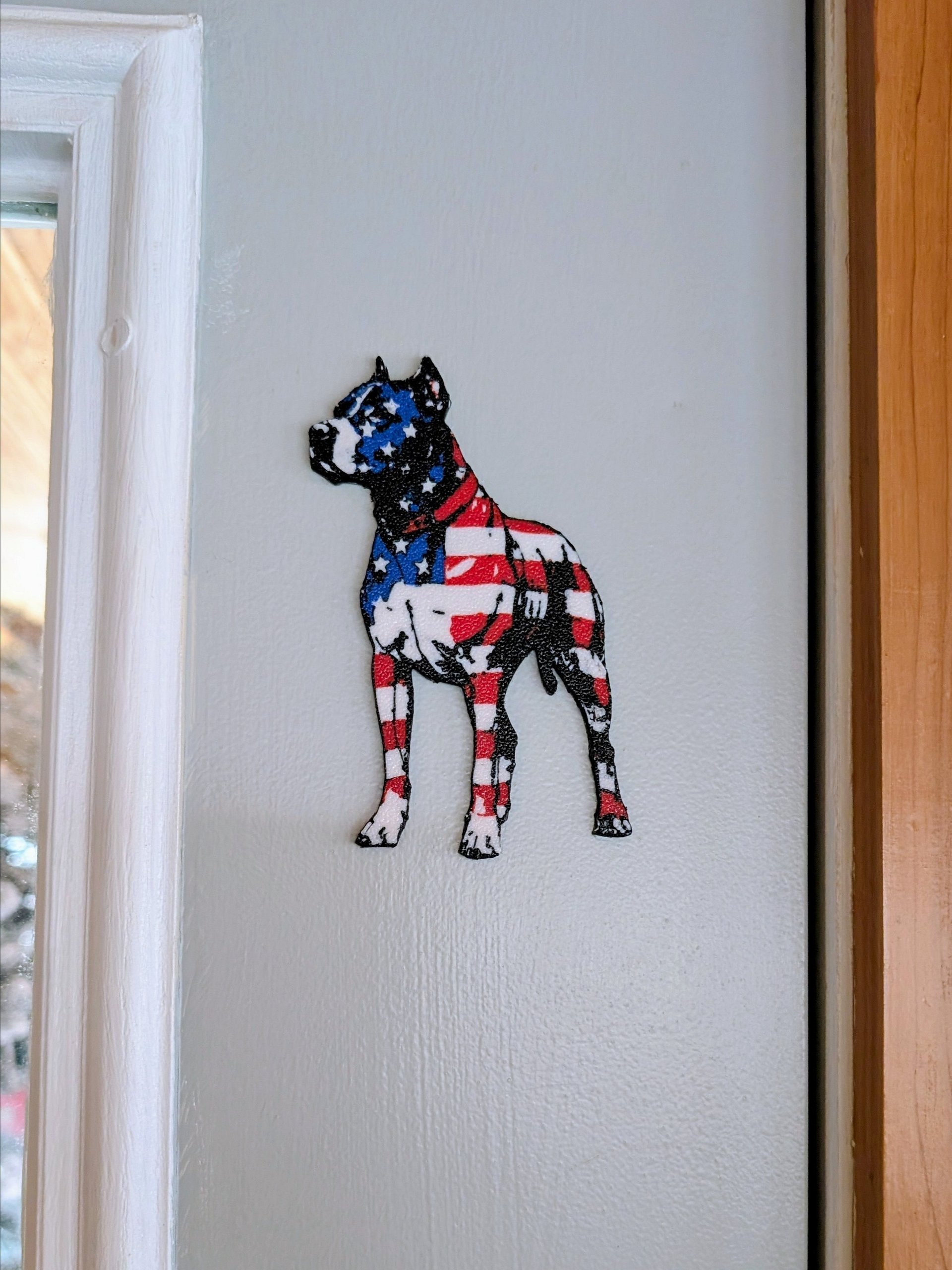 Patriotic American Pit Bull Terrier Magnet product image (5)