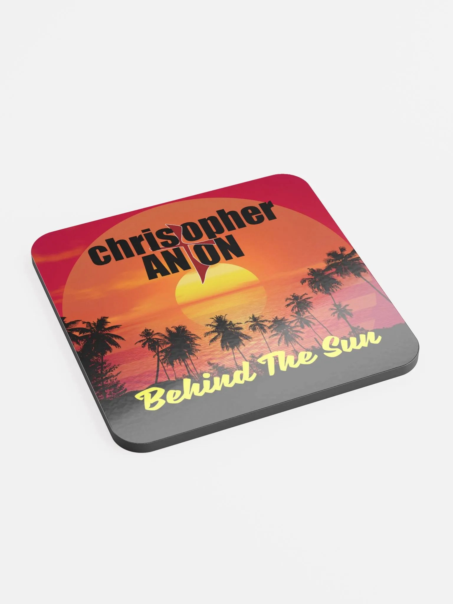 Behind The Sun - Glossed Cork Coaster product image (2)