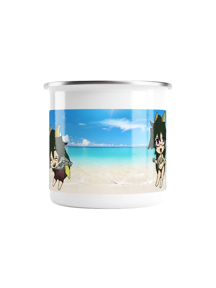 Kald and Kaldette Beach Banner Enamel Mug product image (2)