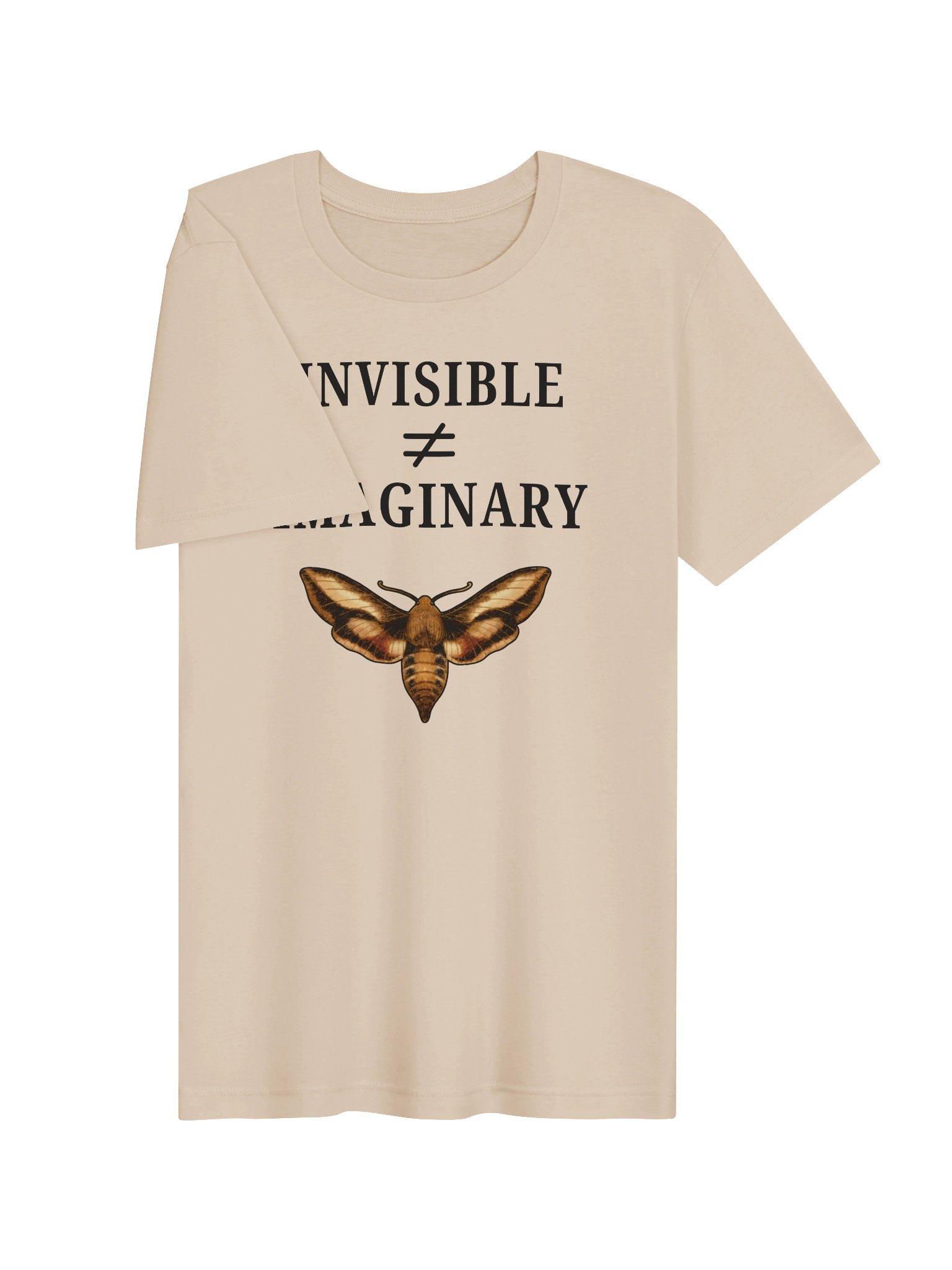 Invisible Illness Shirt | Invisible Not Imaginary Moth Tee product image (3)