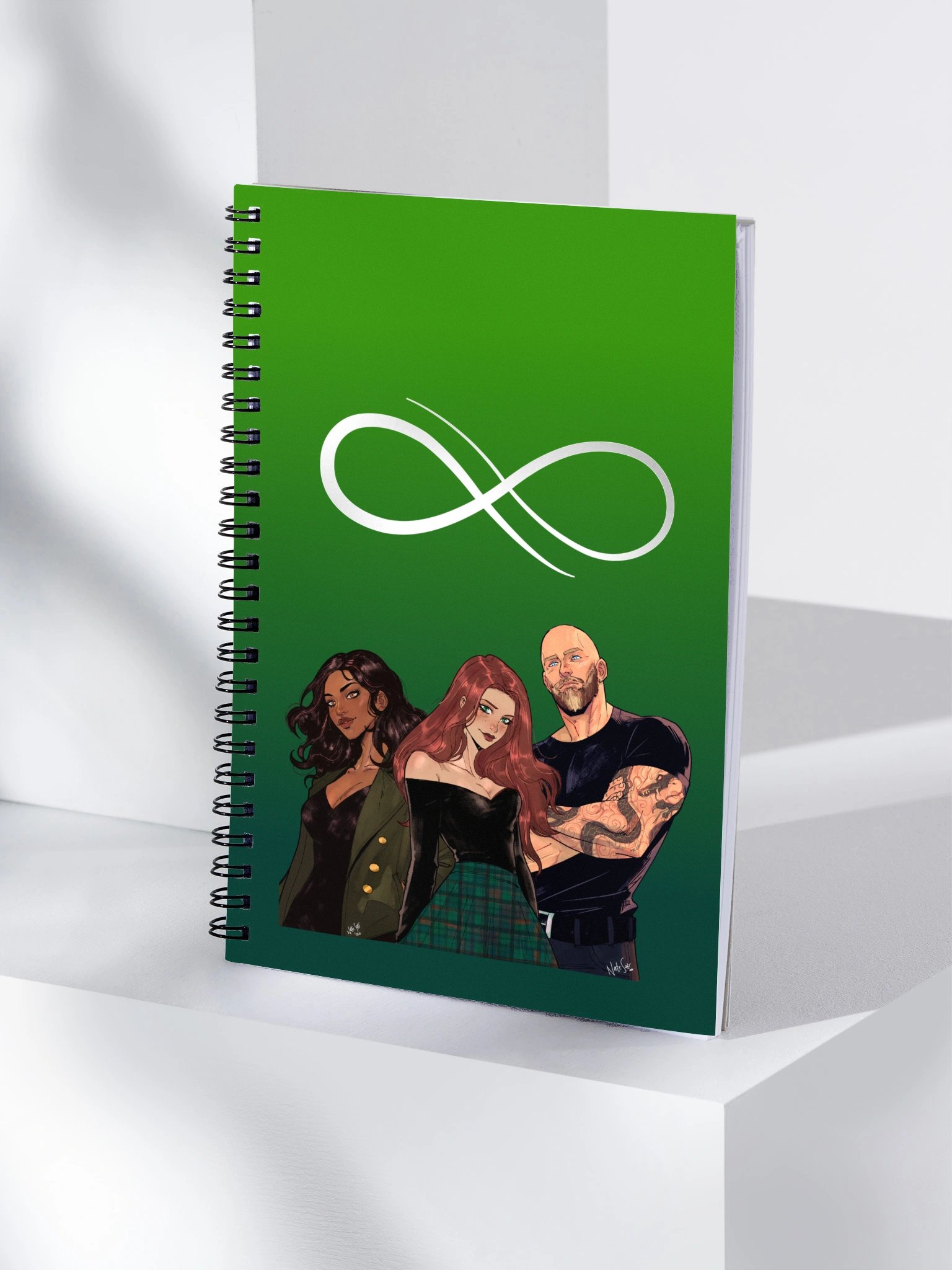 Character Trio Notebook Front & Back Design product image (4)