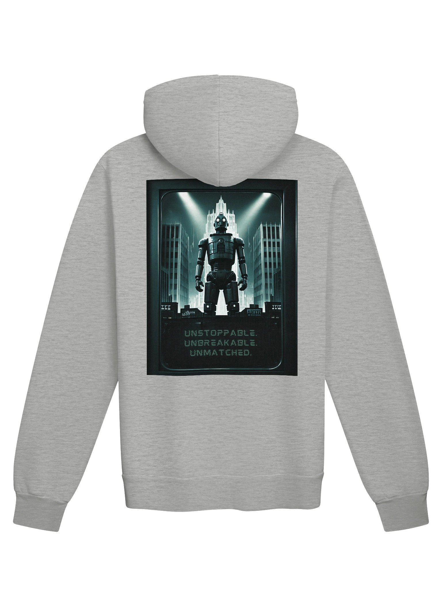 Unstoppable, Unbreakable, Unmatched Back Graphic - Vintage Sci-Fi Hoodie product image (8)