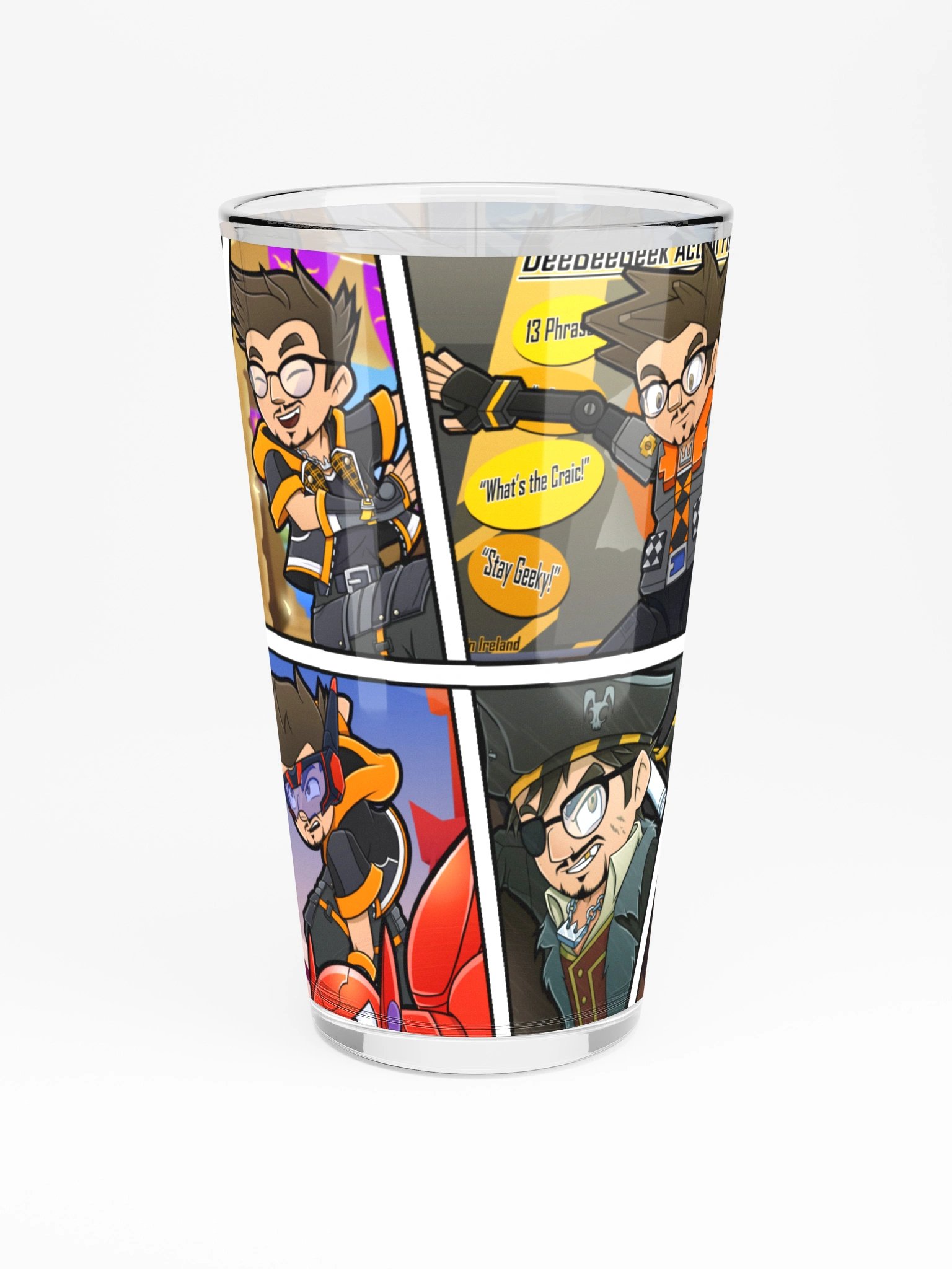 The ''KingDee Hearts'' Adventure Shaker Pint Glass product image (3)