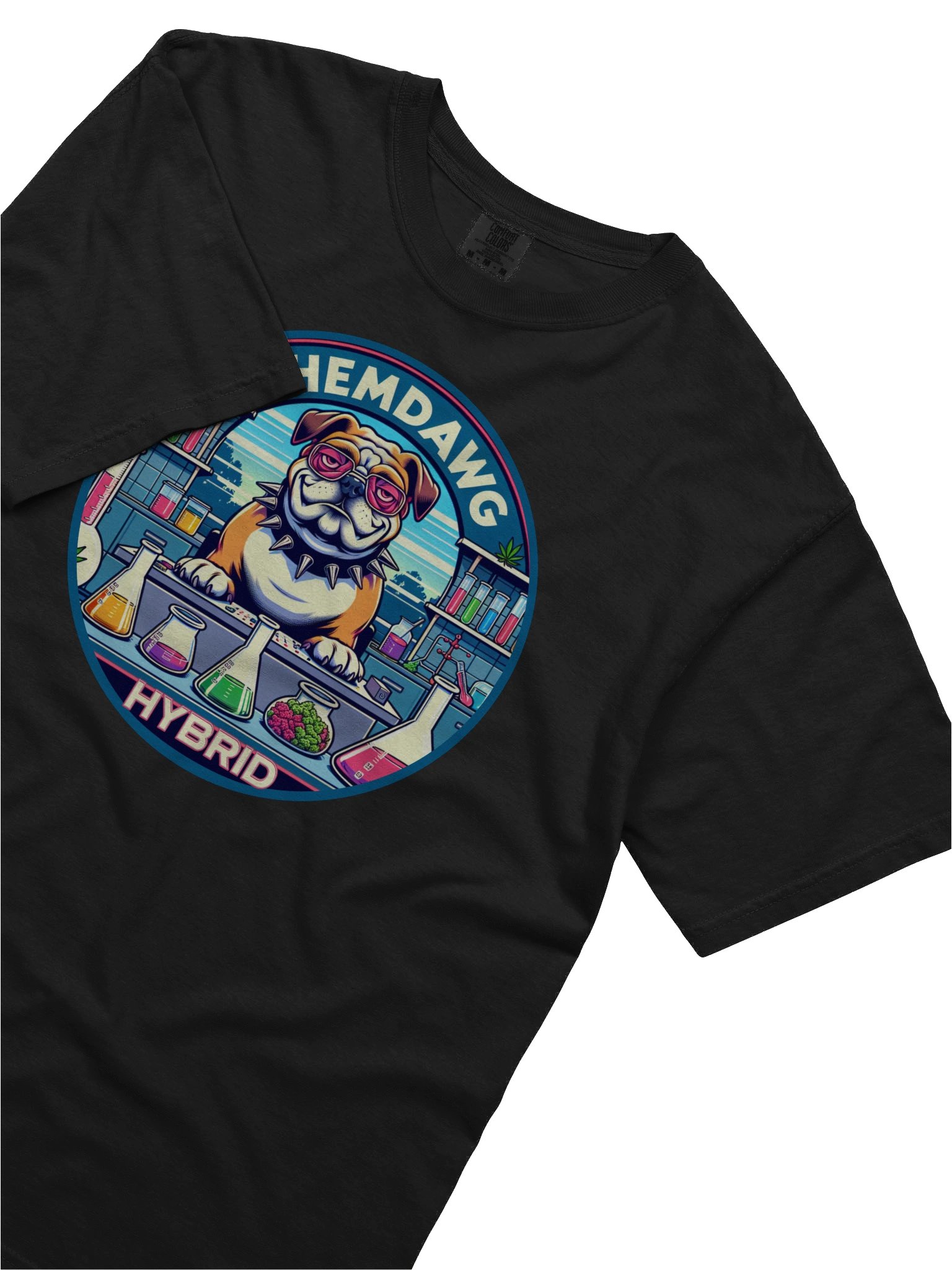 Chemdawg Hybrid Bulldog – Cannabis Strain Weed Art for Stoners - T-Shirt product image (7)