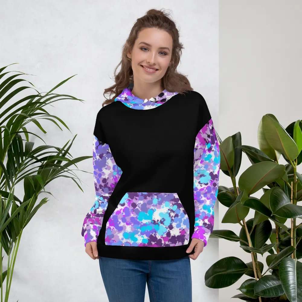 Purple And Black Splotch Hoodie product image (6)